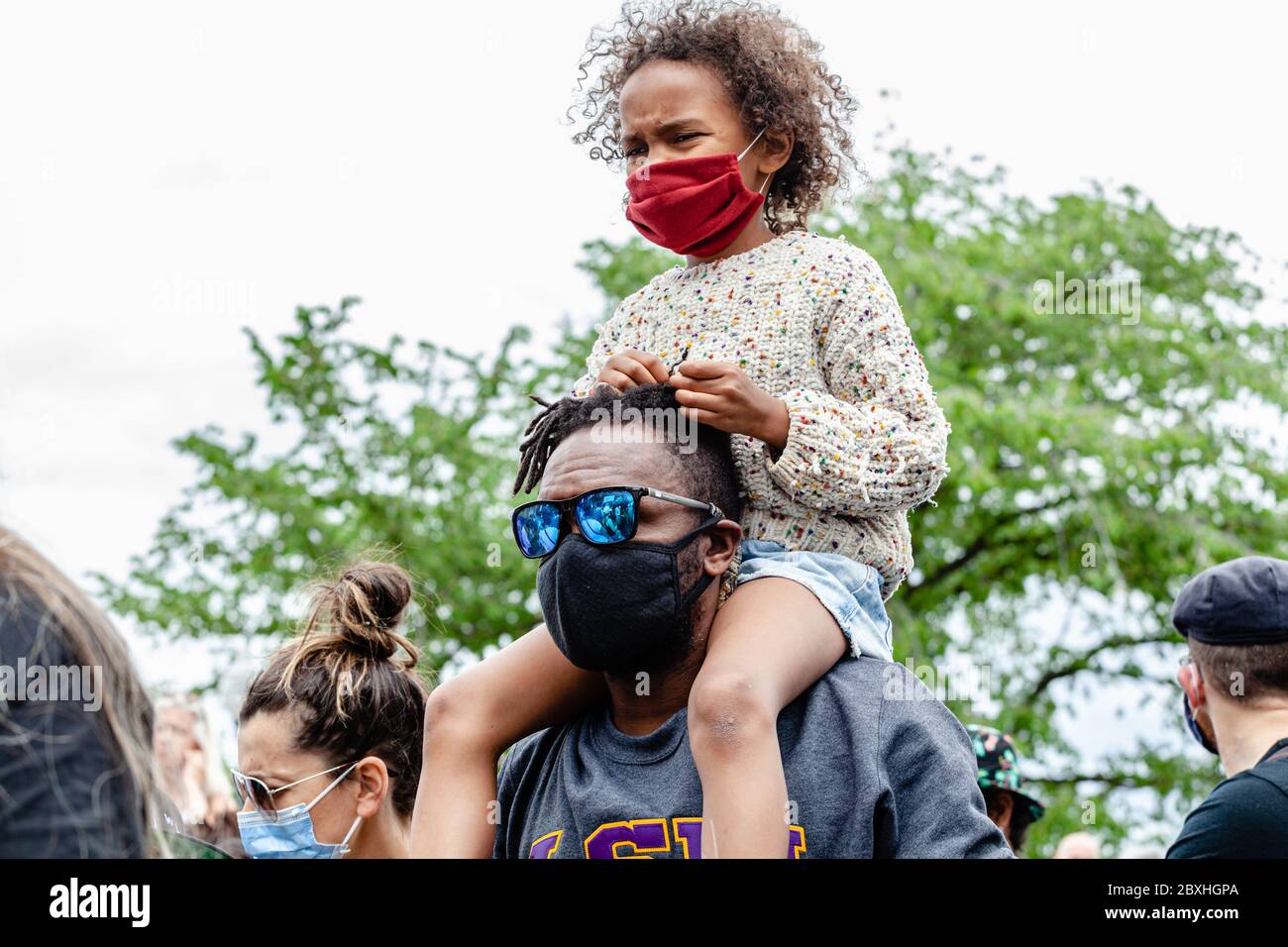 Rassemblement anti-racisme - ville de Québec rassemblement anti-racisme - Québec Banque D'Images