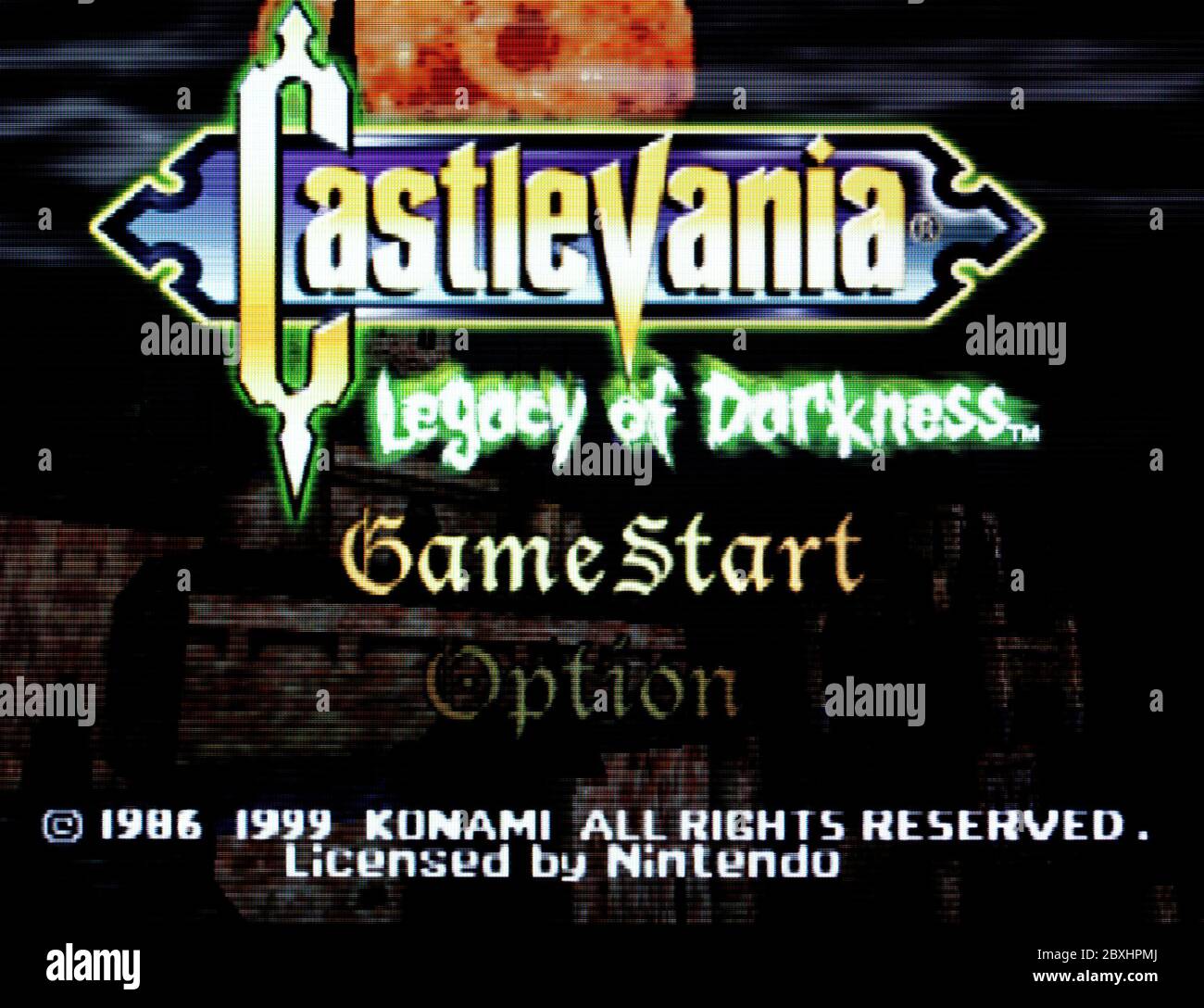 Castlevania Legacy of Darkness - Nintendo 64 Videogame - usage éditorial seulement Banque D'Images