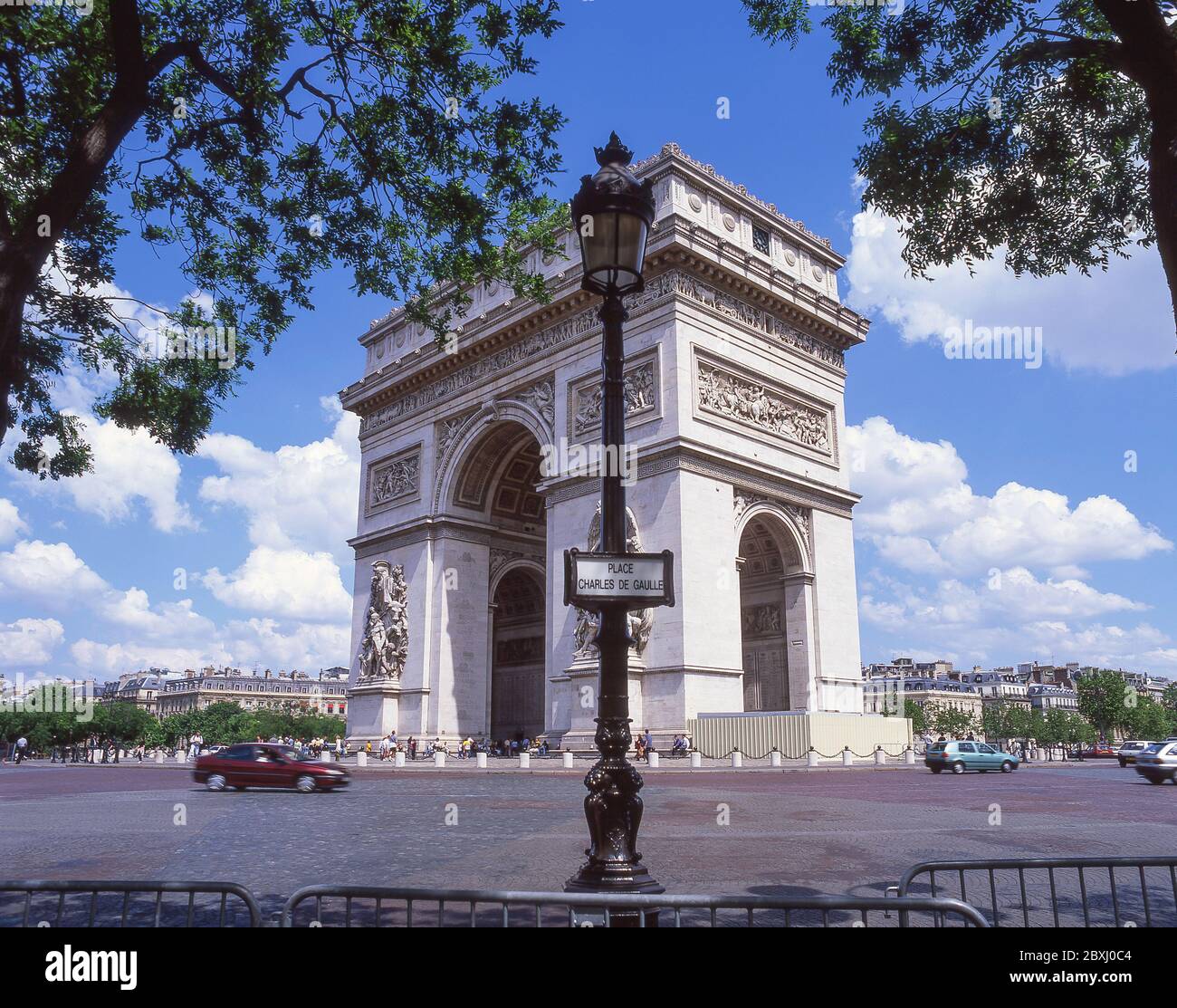 L'Arc de Triomphe, Place Charles de Gaulle, Paris, Île-de-France, France Banque D'Images
