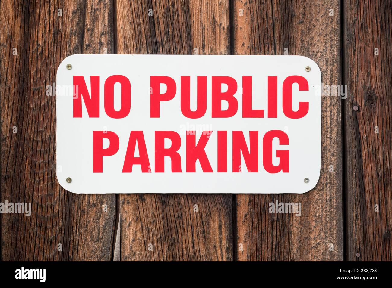 Pas de panneau de parking public à Joseph, Oregon. Banque D'Images