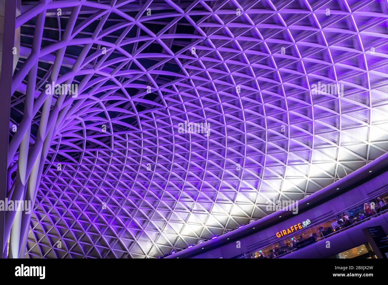 Londres - 04 août 2018 - vue panoramique de la Grande architecture de la gare King's Cross à Londres, Royaume-Uni Banque D'Images