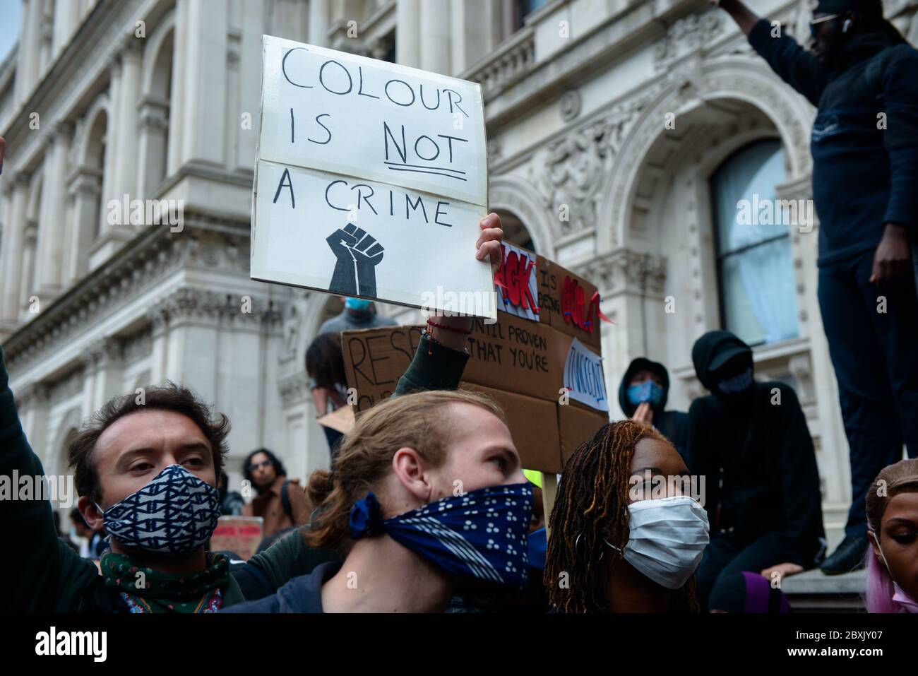 Marching for Black Lives Matter , londres 7 juin 2020, photo Antonio Pagano/Alamy Banque D'Images