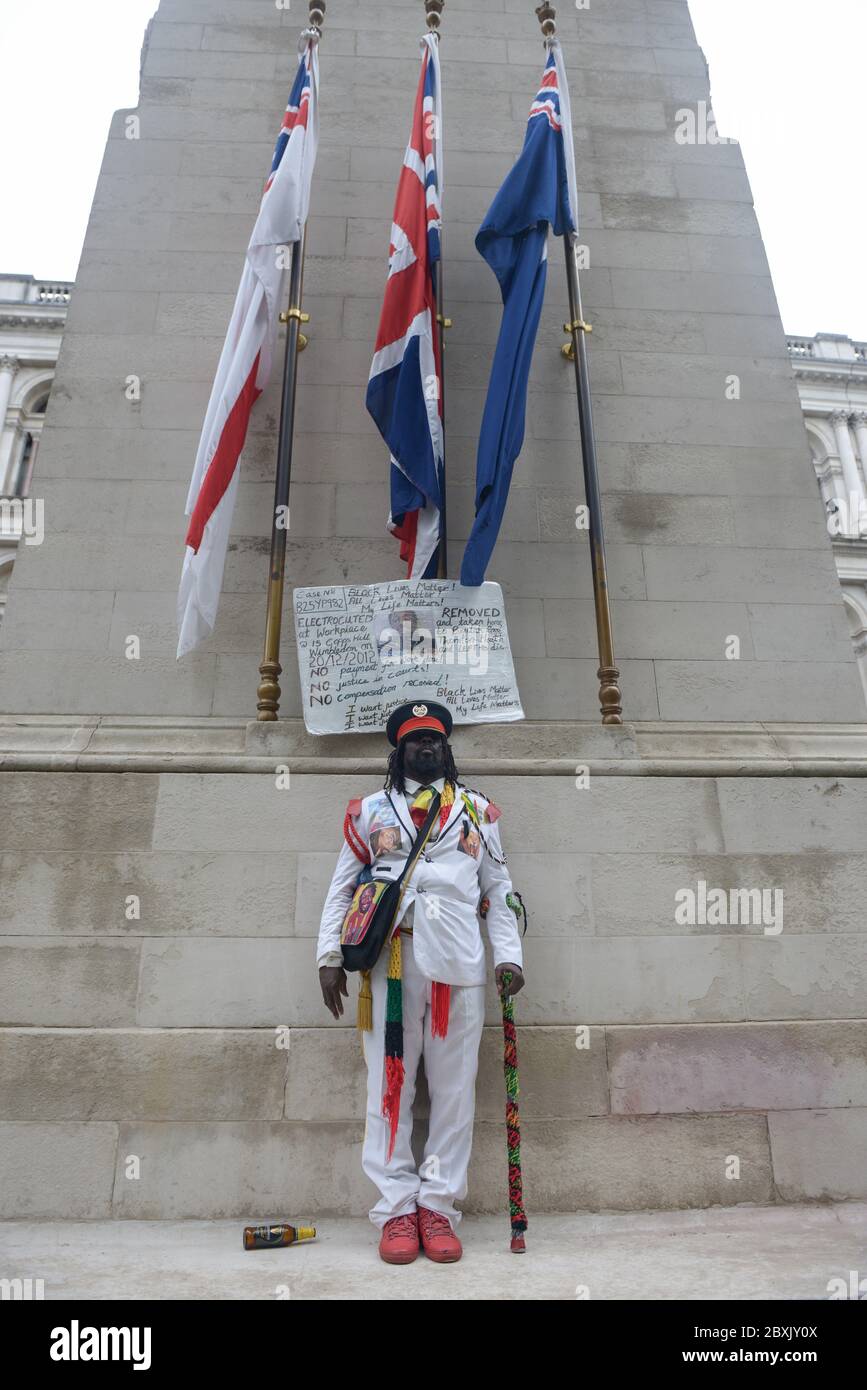 Marching for Black Lives Matter , londres 7 juin 2020, photo Antonio Pagano/Alamy Banque D'Images