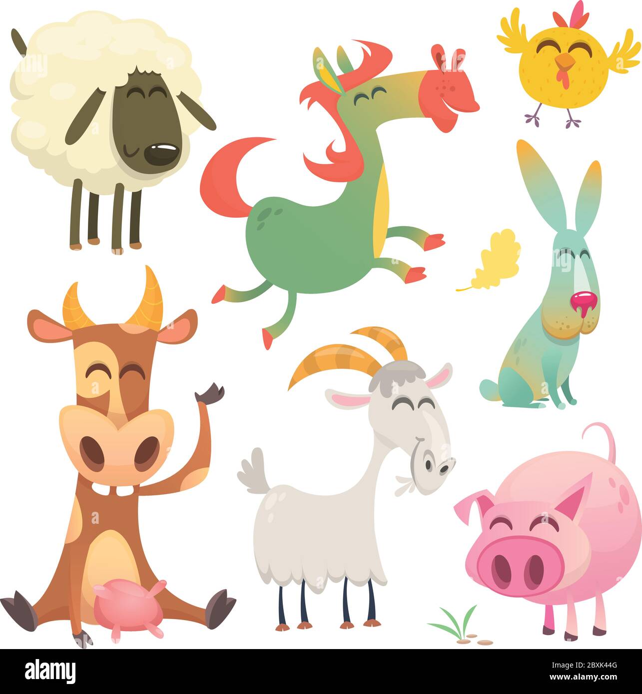 Animaux de la ferme. Illustration vectorielle Illustration de Vecteur
