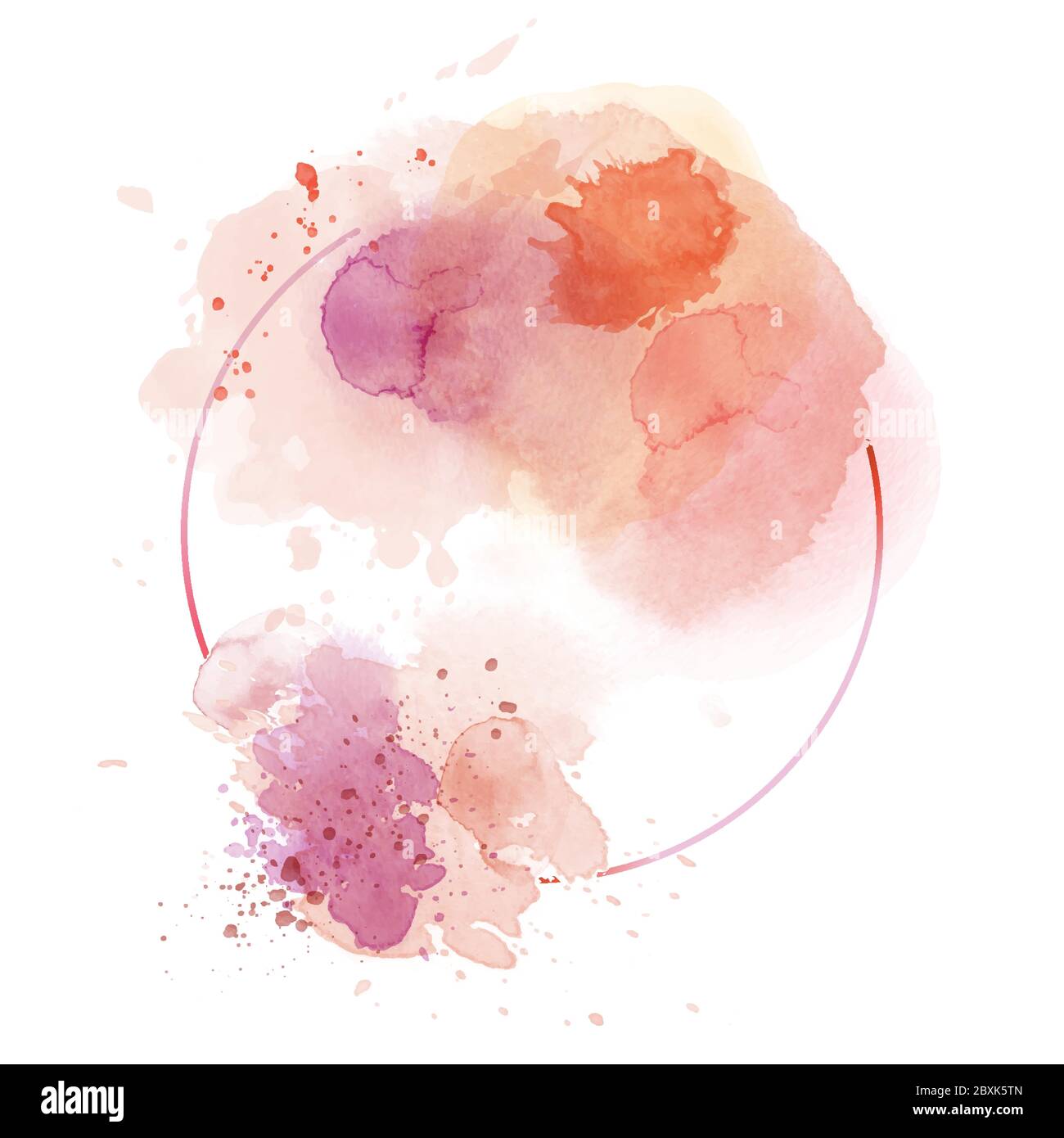 Cadre abstrait surface lumineuse de texture aquarelle pour le fond de la bannière. Colorant vecteur artistique utilisé comme élément dans le design décoratif de h Illustration de Vecteur