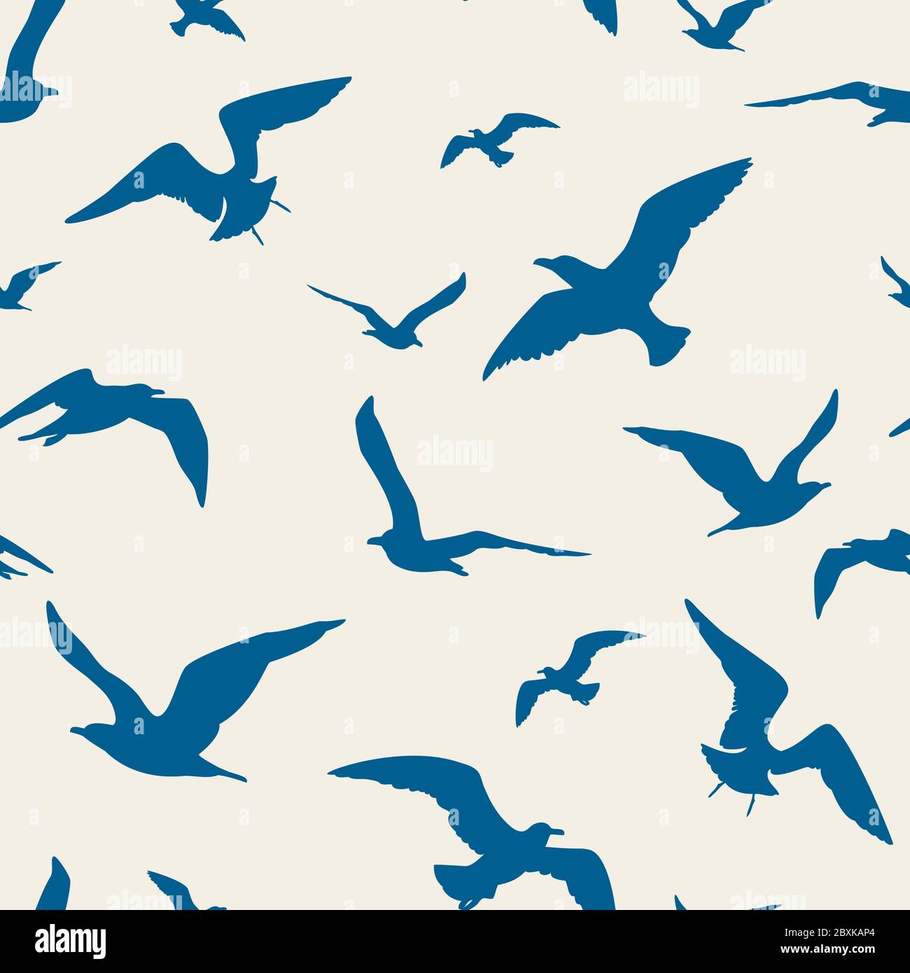 Motif mouettes sans coutures Illustration de Vecteur