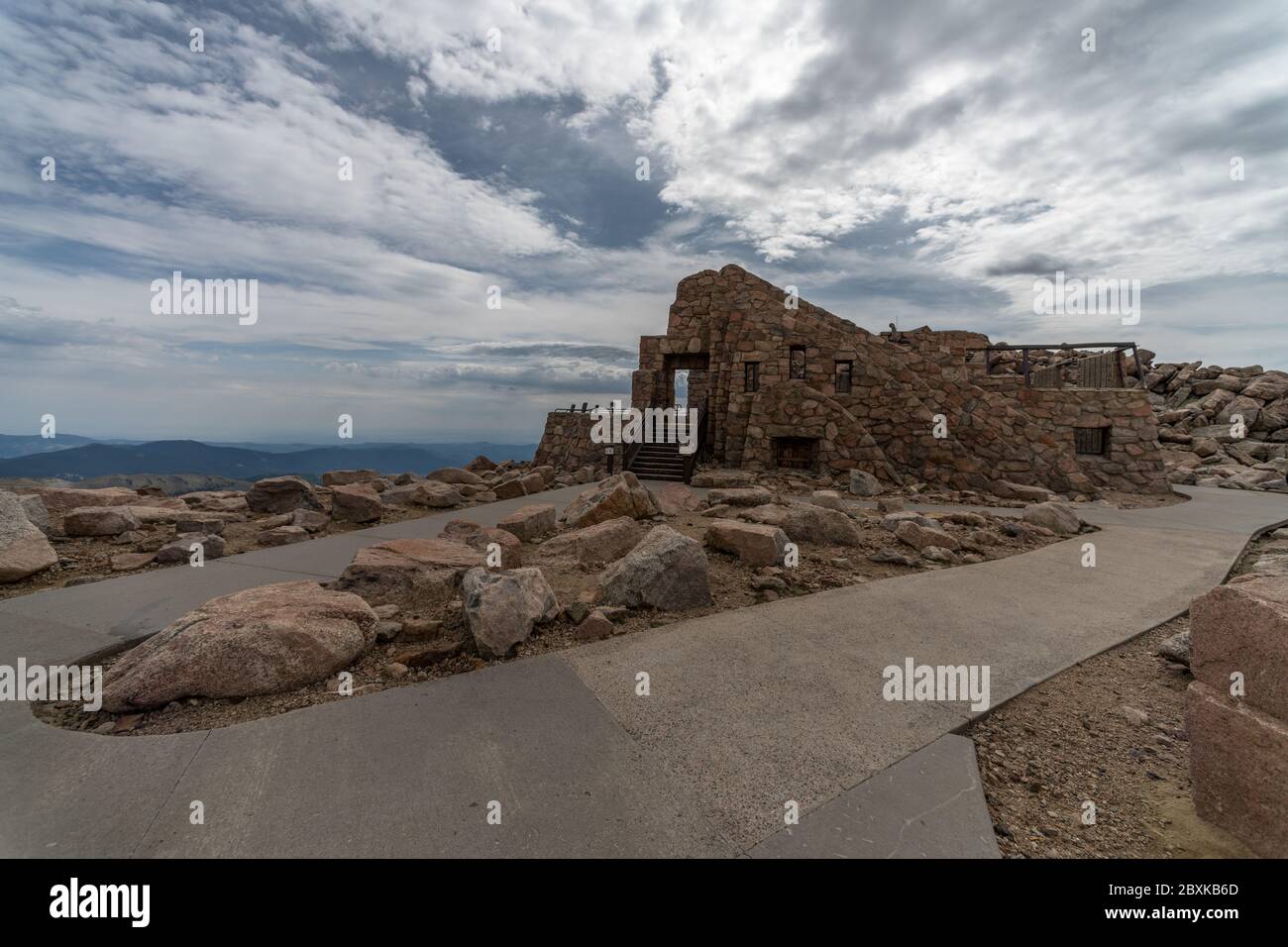 Sommet de Mount Evans au Colorado Banque D'Images