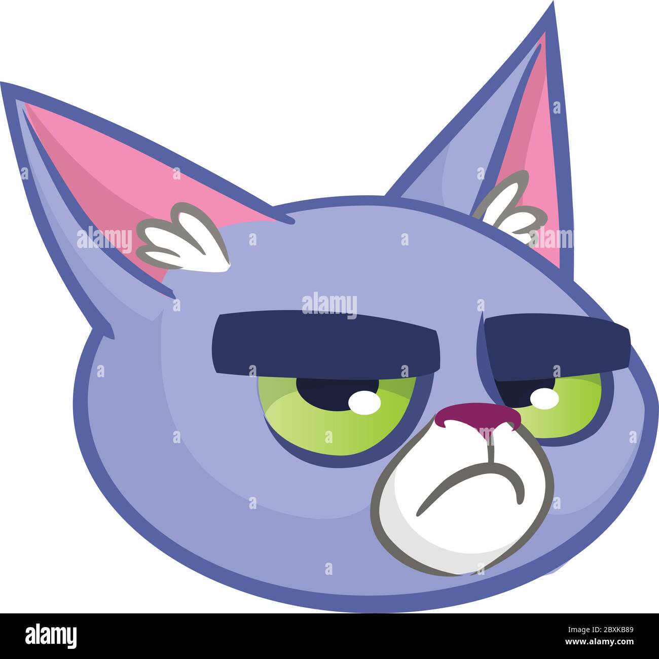 Illustration Vectorielle De Style De Dessin Anime Bleu A Tete De Chat Icone De Dessin Anime De Chat Grincheux Image Vectorielle Stock Alamy Illustration Vectorielle De Style De Dessin Anime Bleu A Tete De Chat Icone De Dessin Anime De Chat Grincheux Image Vectorielle Stock Alamy