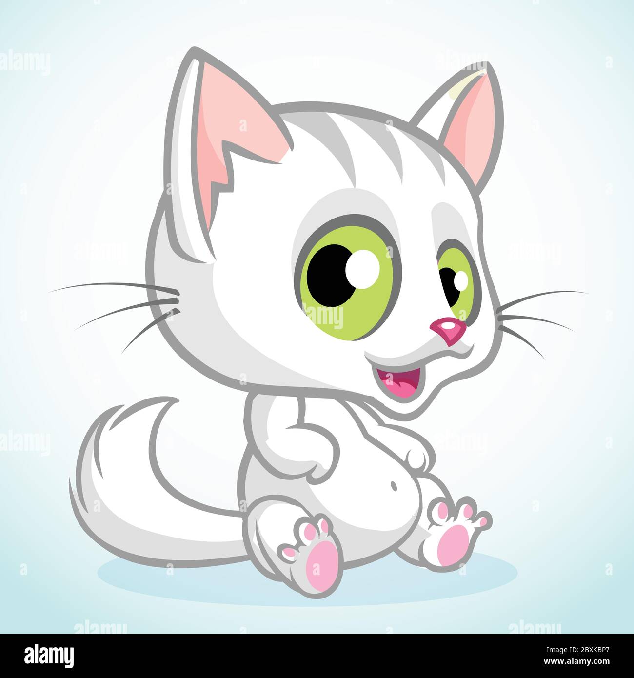 Blanc Mignon Chatte Avec Les Yeux Verts Assis Illustration De Chat De Dessin Anime Vectoriel Image Vectorielle Stock Alamy Blanc Mignon Chatte Avec Les Yeux Verts Assis Illustration De Chat De Dessin Anime Vectoriel Image Vectorielle Stock Alamy