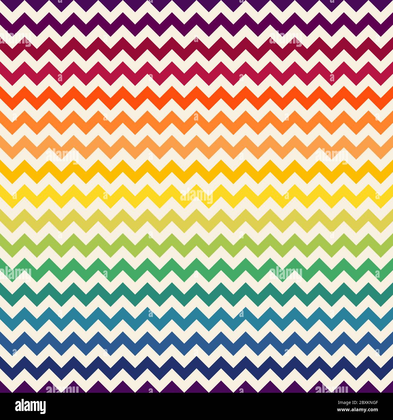 Motif à chevrons arc-en-ciel sans coutures. Illustration de Vecteur