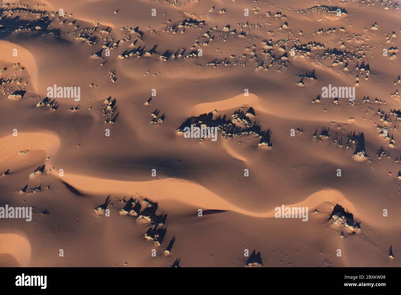 Vue aérienne de dunes de sable du désert du Namib Banque D'Images