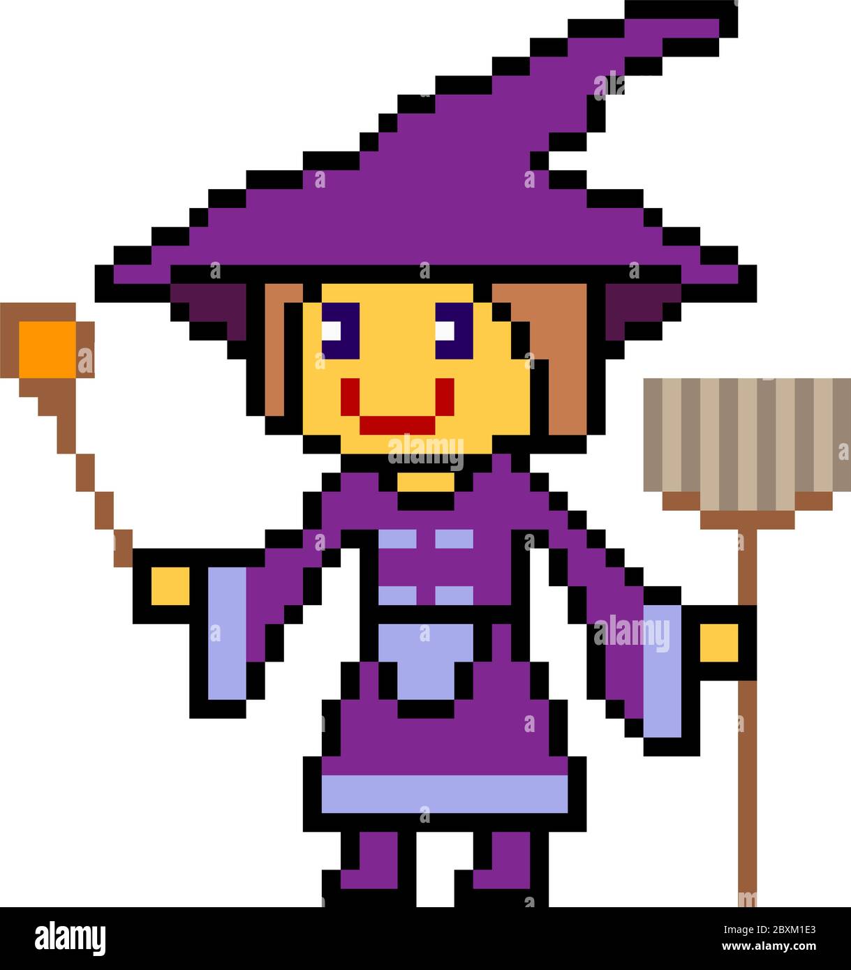 Dessin Pixels Sorcières | Coloriage Halloween Pixel Art – CJGKB