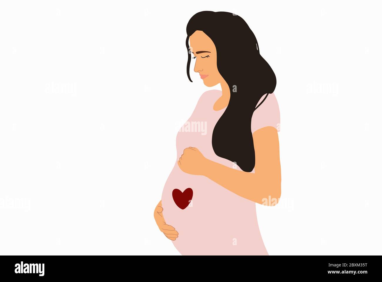 Illustration Vectorielle D Une Femme Enceinte Touchant Son Ventre Dessin A L Etat Deplie Sur L Arriere Plan De Couleur Image Vectorielle Stock Alamy Illustration Vectorielle D Une Femme Enceinte Touchant Son Ventre Dessin A L Etat Deplie Sur L Arriere Plan De Couleur Image Vectorielle Stock Alamy