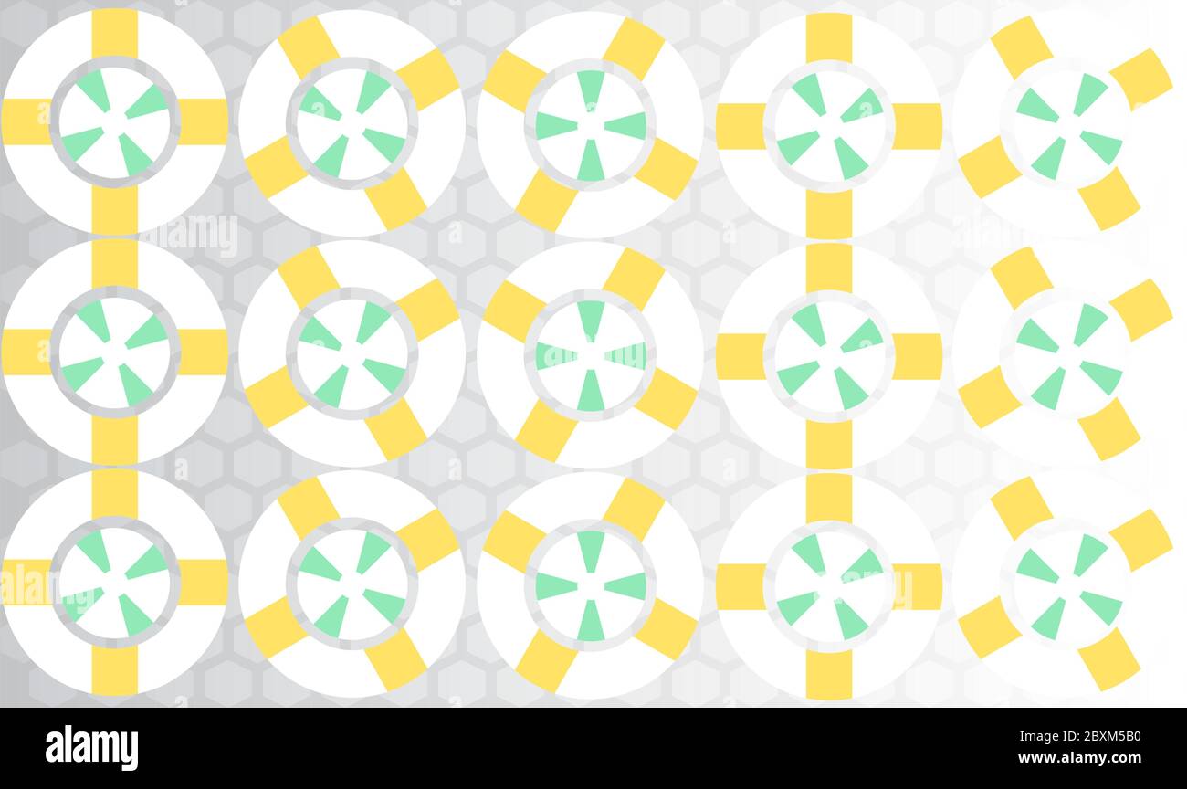 conception textile numérique de l'art traditionnel Illustration de Vecteur