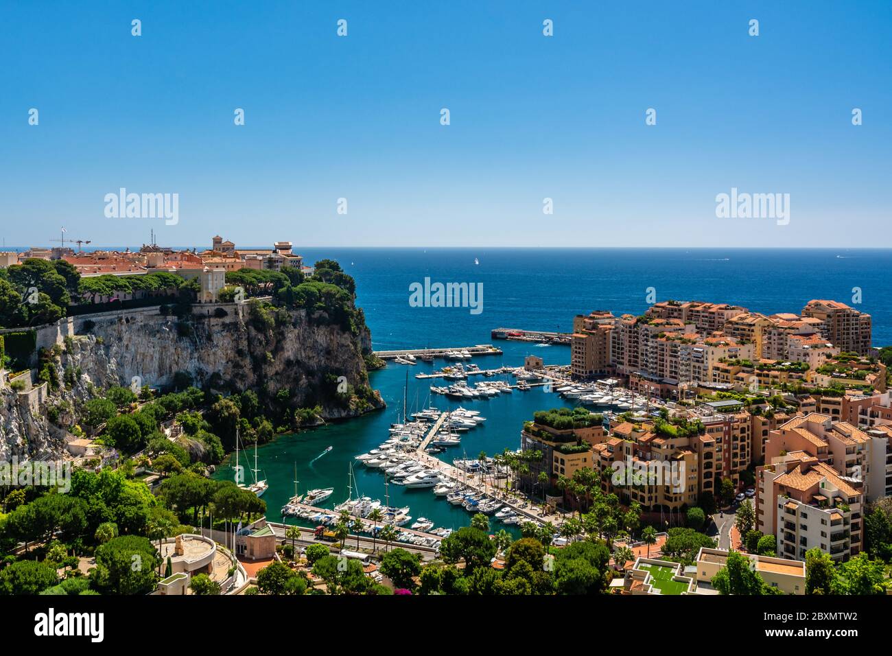 Fontvieille à Monaco Banque D'Images