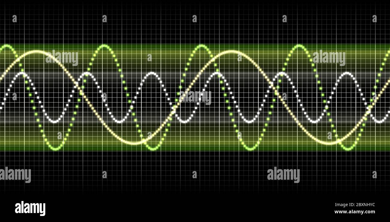 graphique d'onde sonore Banque D'Images