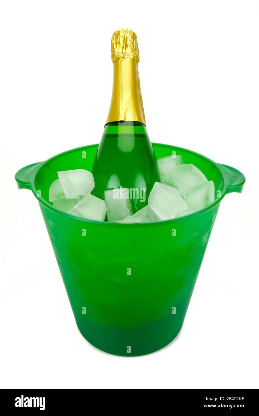 Champagne sur glace Banque D'Images