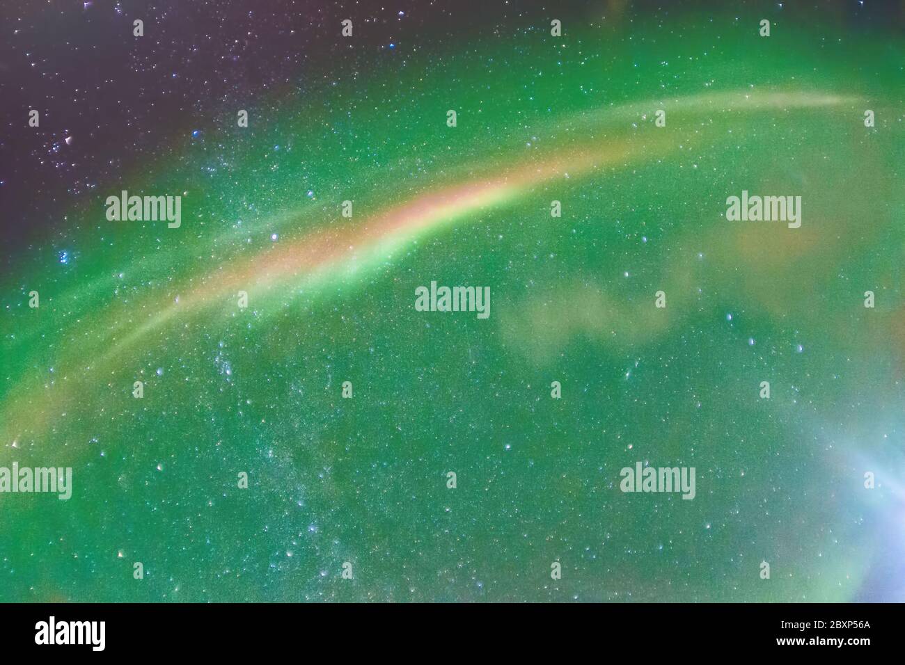 Aurora Borealis ou mieux connu sous le nom de la lumière du nord au cercle d'or, de l'Islande Banque D'Images