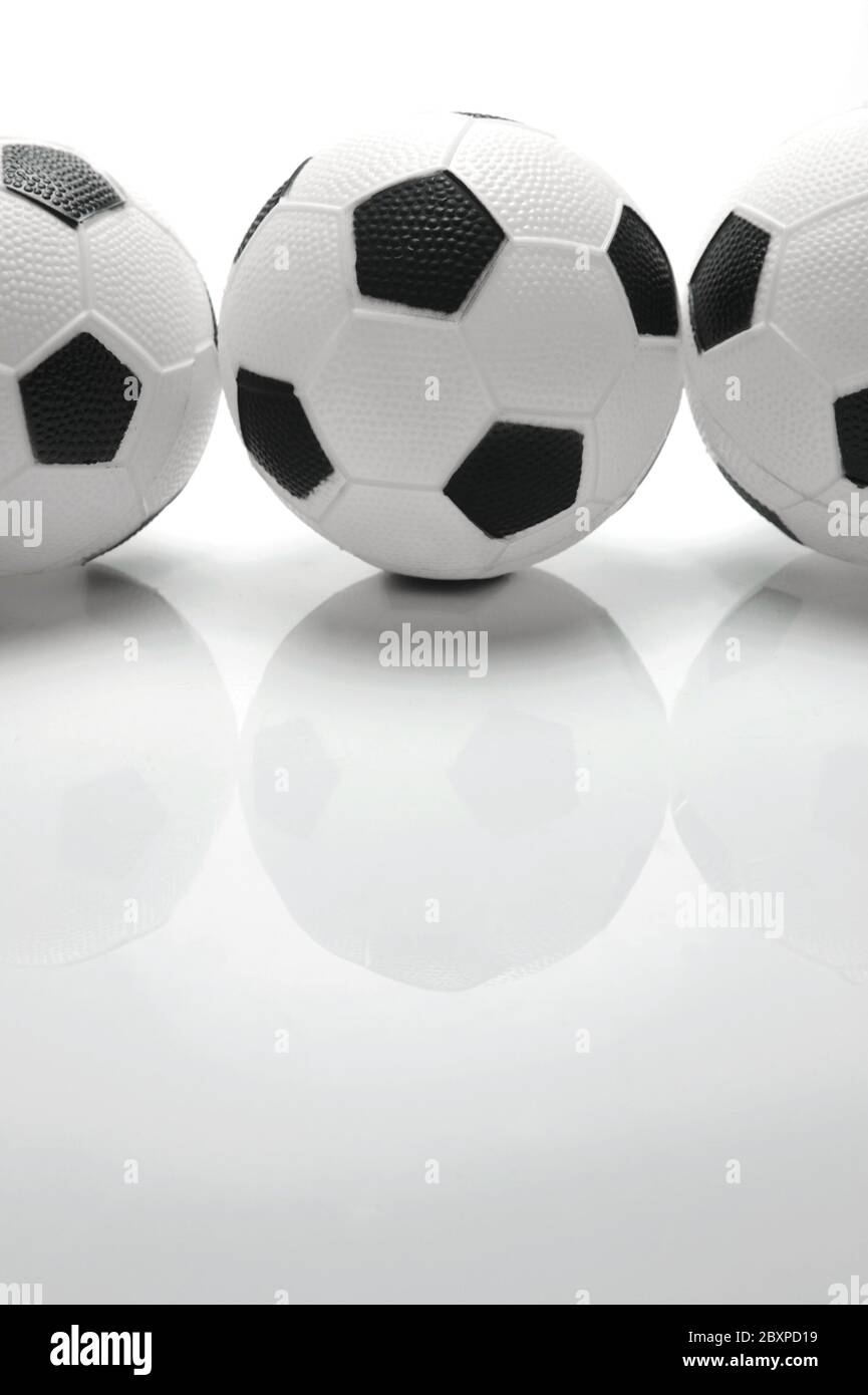 Ballons de soccer Banque D'Images