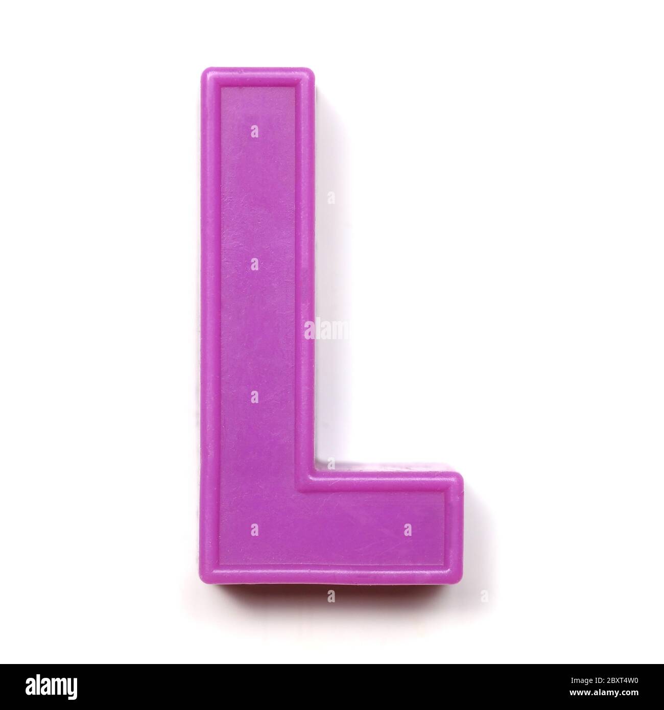 Lettre majuscule magnétique L de l'alphabet britannique Banque D'Images