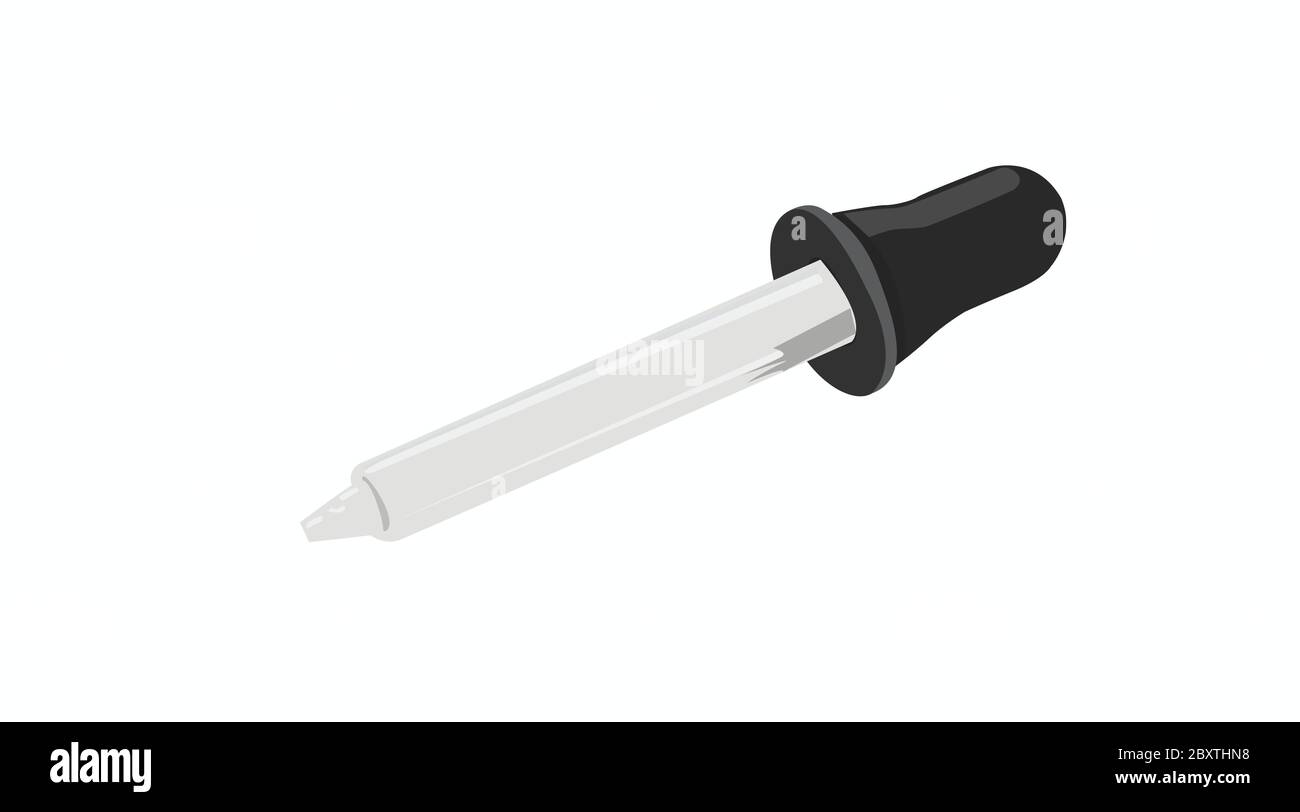 Vecteur isolé Illustration d'une pipette Illustration de Vecteur