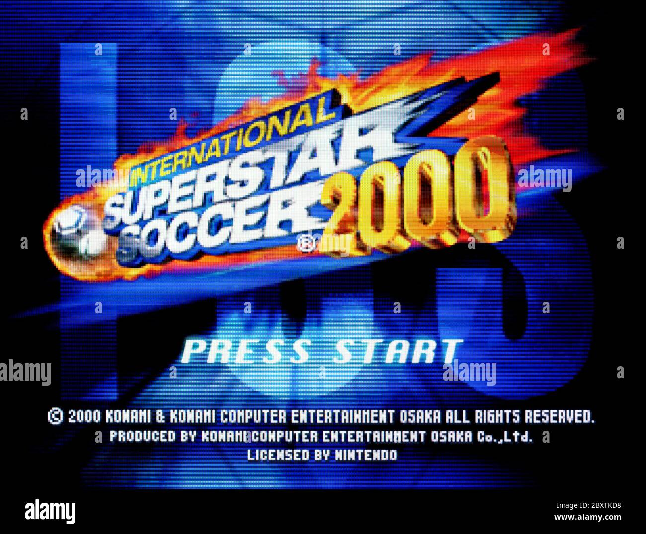 International Superstar Soccer 00 Iss Nintendo 64 Videogame Usage Editorial Seulement Photo Stock Alamy