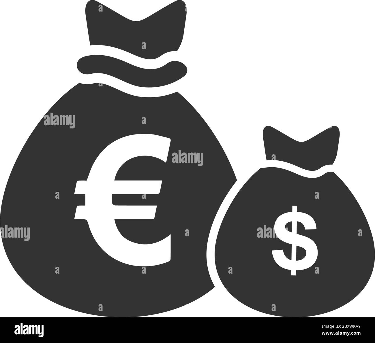 Yen livre monnaie symboles fond noir Banque d'images noir et blanc - Alamy