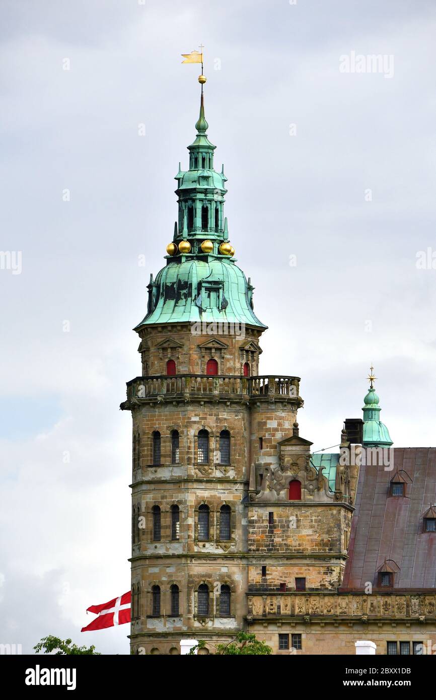 Château de Kronborg, fente de Kronborg, Elsinore, Helsingør, Danemark, Europe, site classé au patrimoine mondial de l'UNESCO Banque D'Images