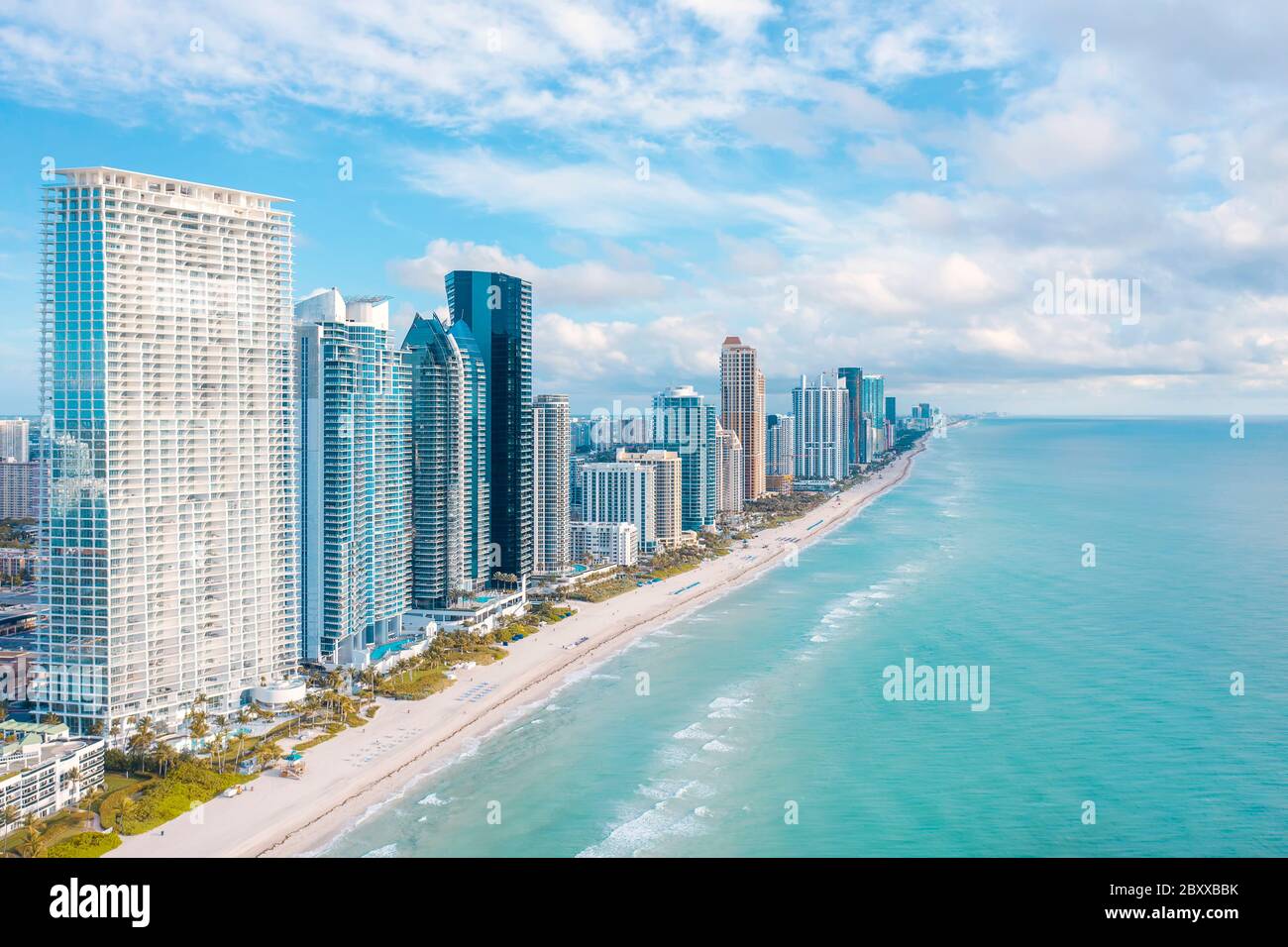 Sunny Isles Beach Skyline Banque D'Images