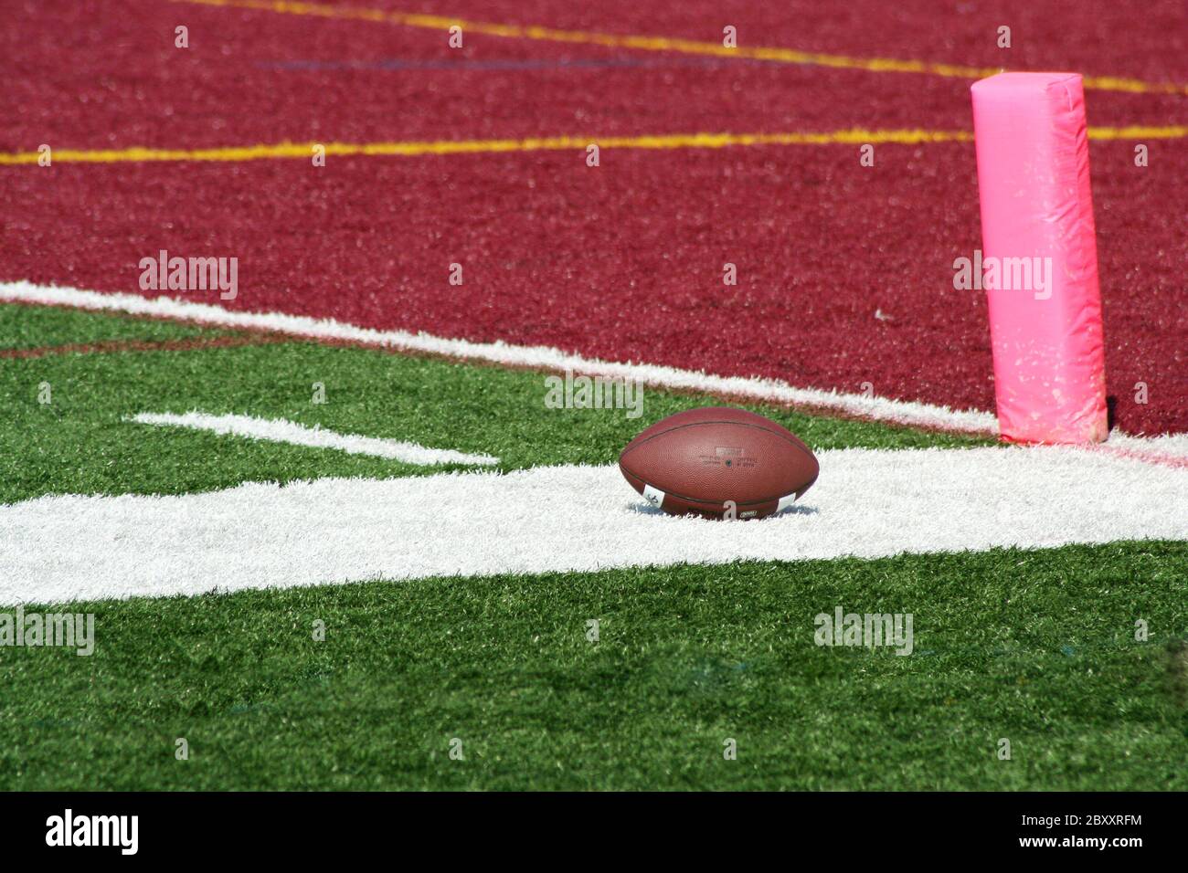 Un terrain de football près de la zone des Banque D'Images