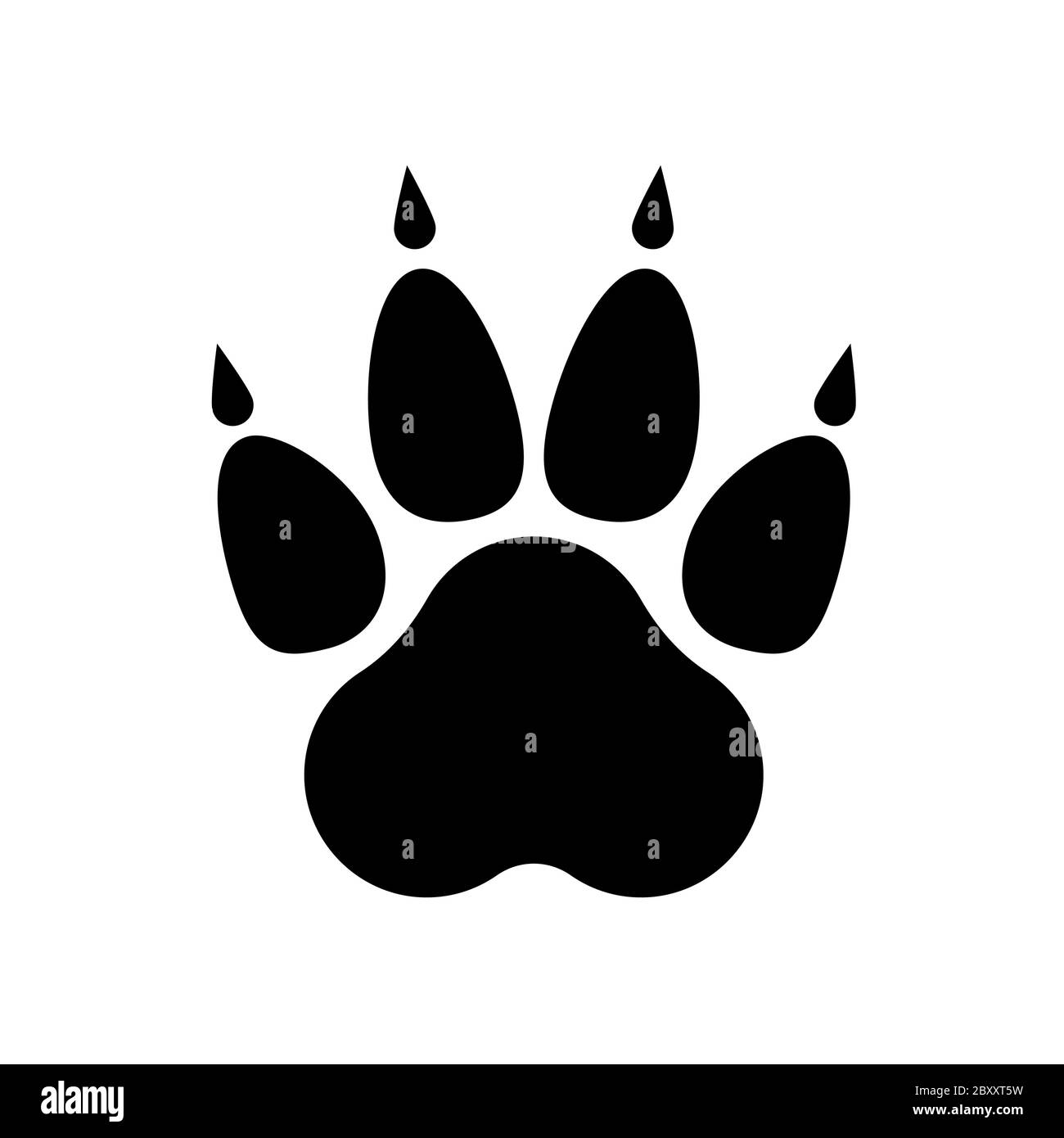 Paw Print. Vector Illustration de Vecteur