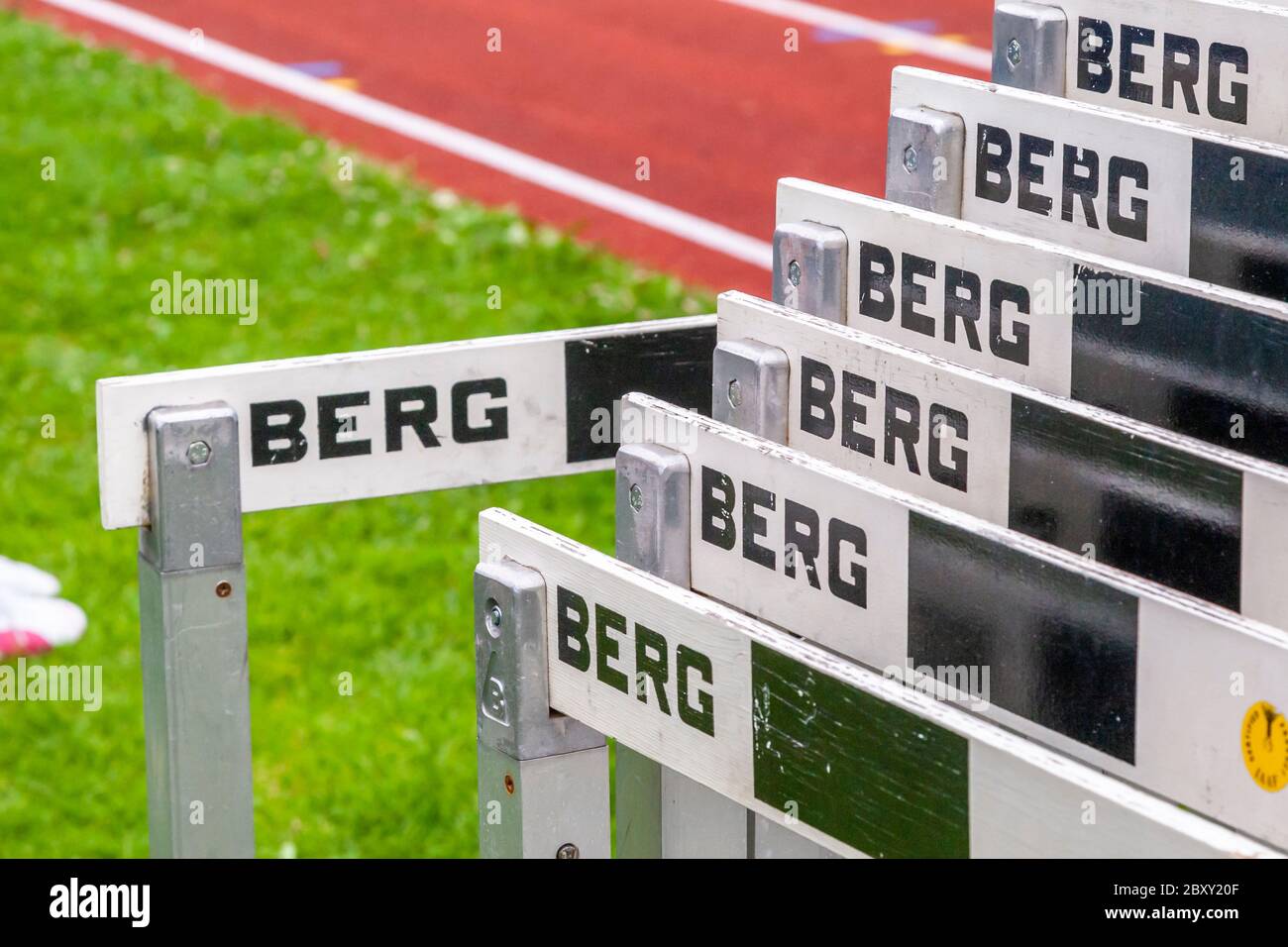 Track aud Field Stadium Munich, Allemagne Banque D'Images