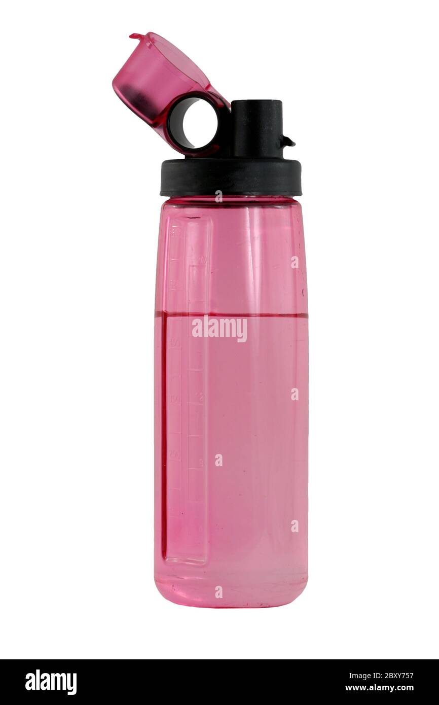 Une bouteille d'eau de rose isolé Banque D'Images