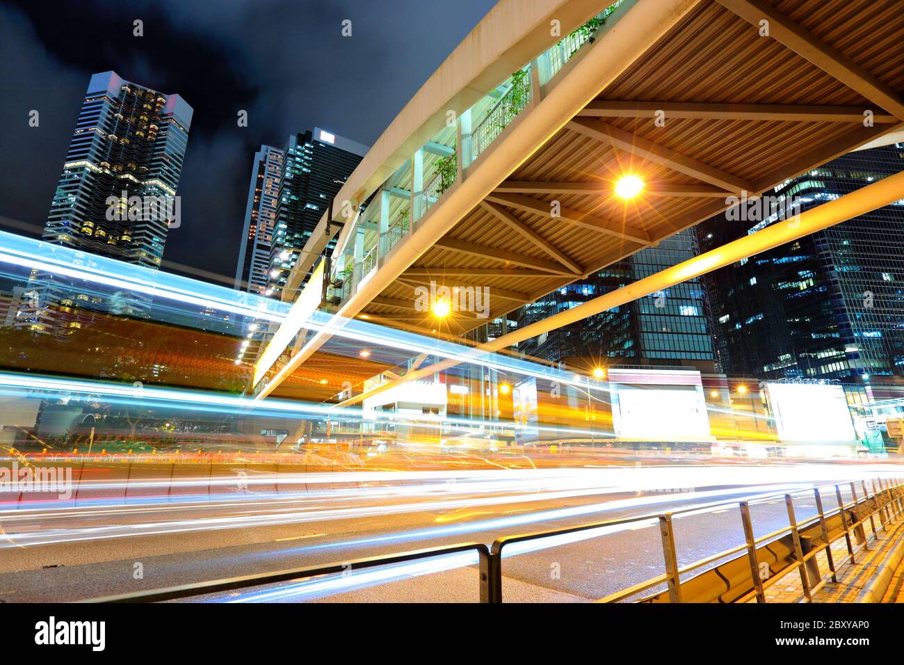 Trafic de nuit Banque D'Images