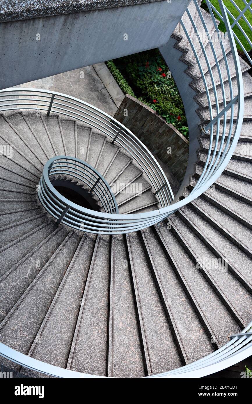 escalier en spirale Banque D'Images