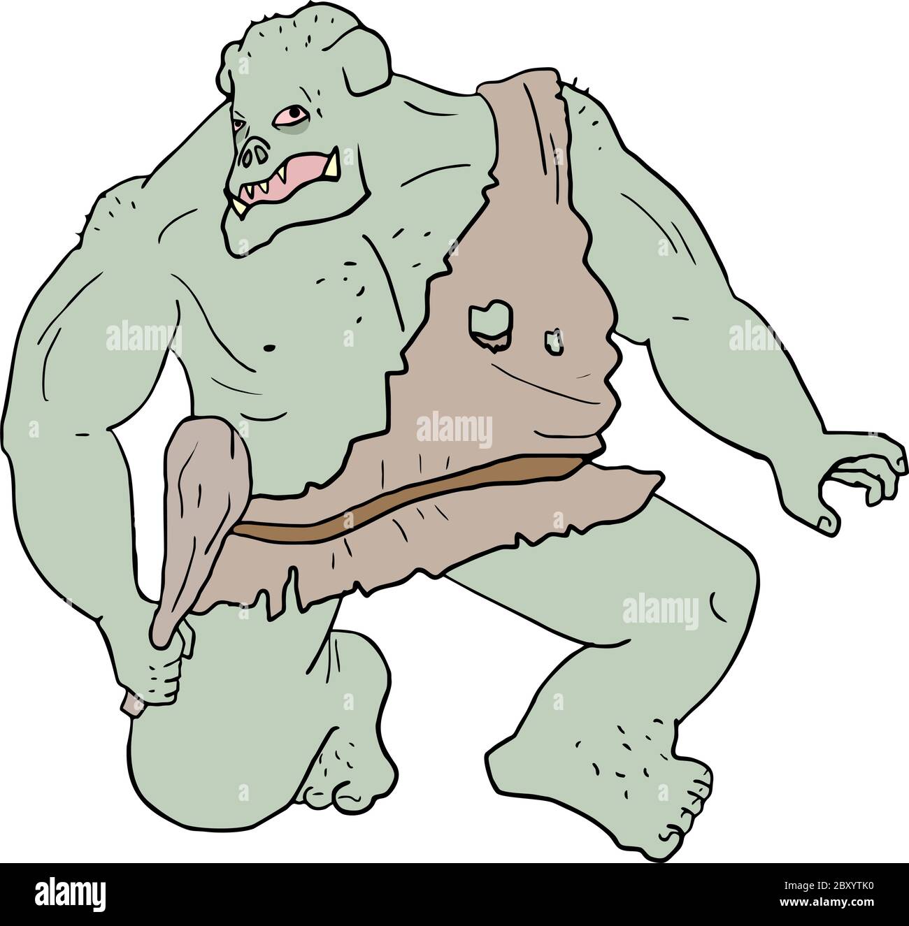 grand ogre Illustration de Vecteur