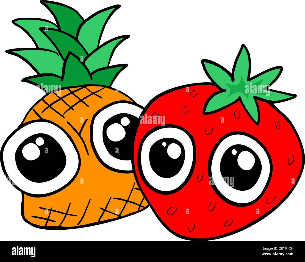 motif fruits amusants Illustration de Vecteur