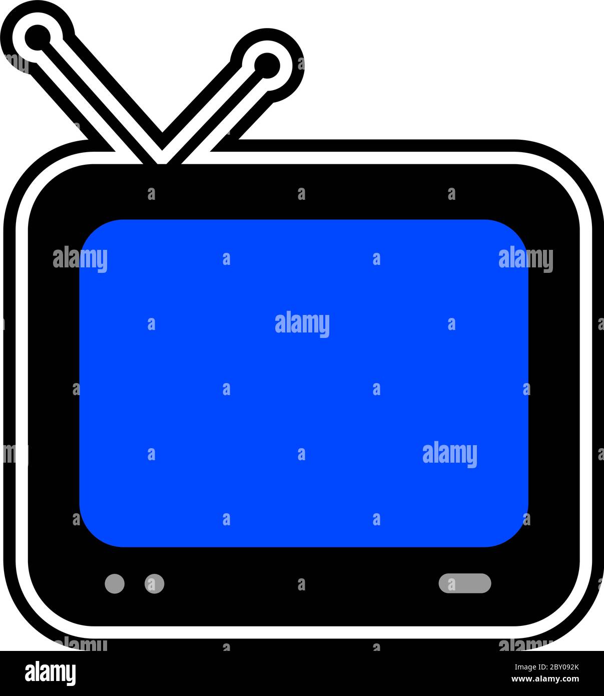 Écran bleu Illustration de Vecteur