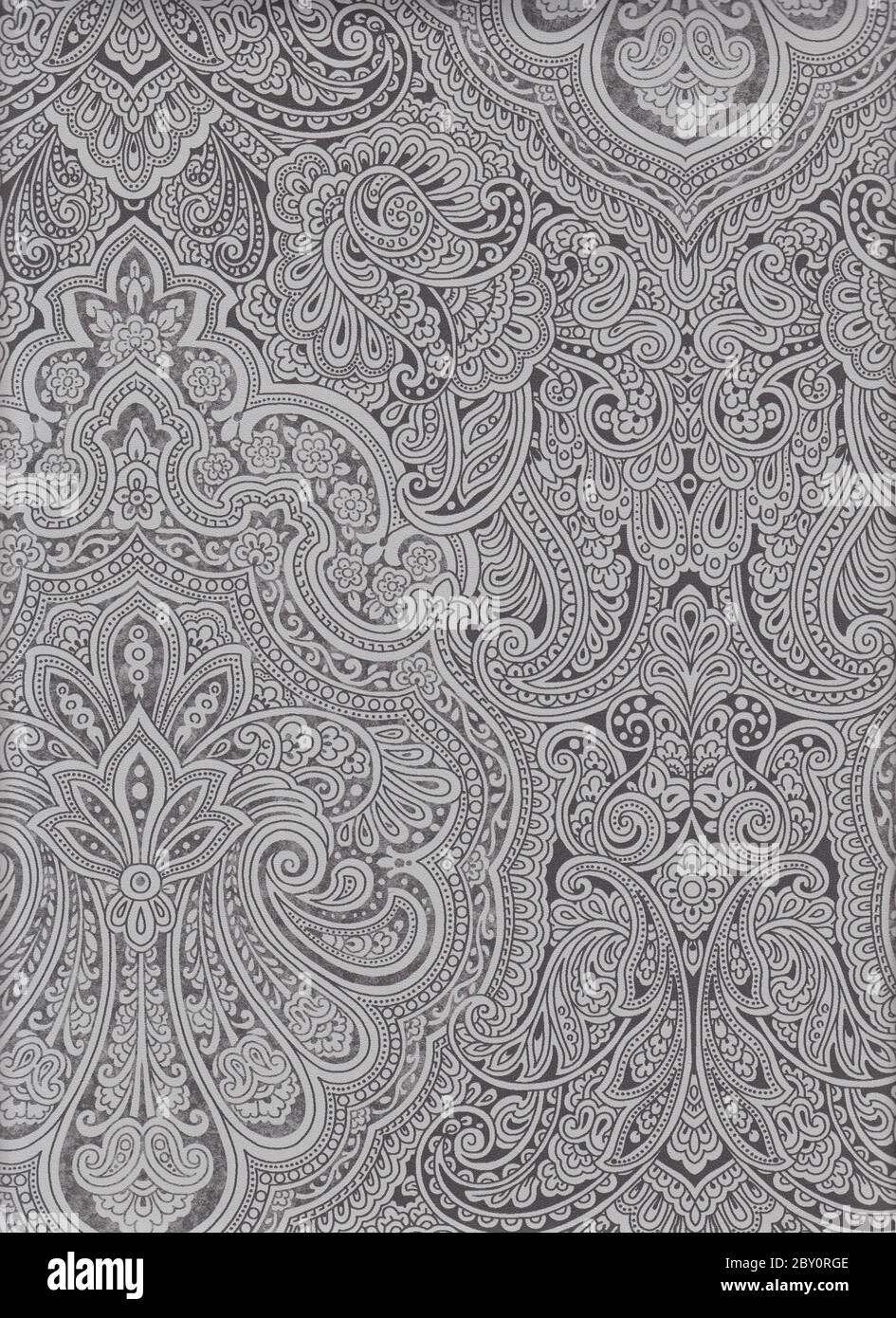 Tissu texturé XXXL cachemire indien moyen-est rose ancien vintage Banque D'Images
