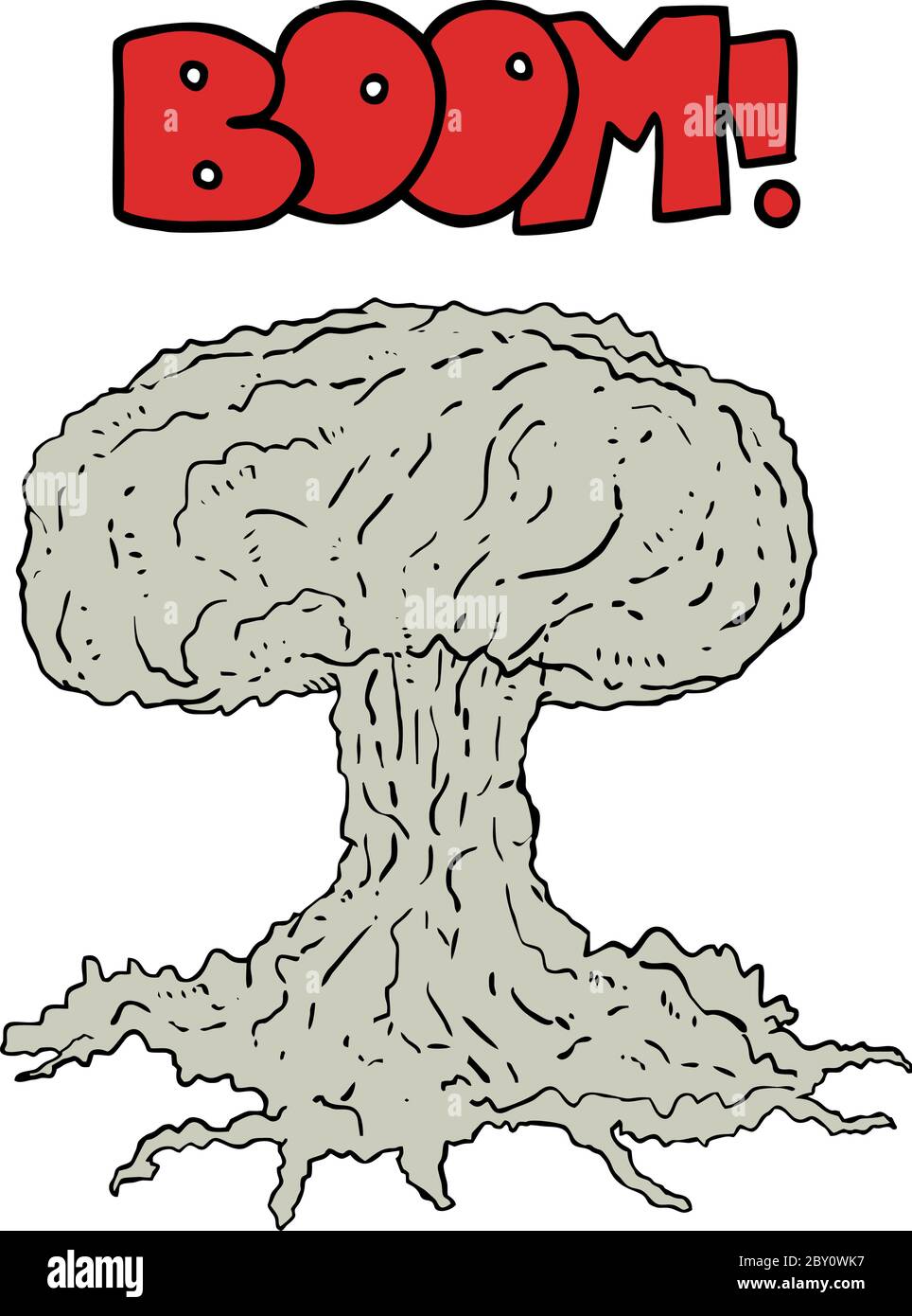 Vecteur de bombe atomique Illustration de Vecteur