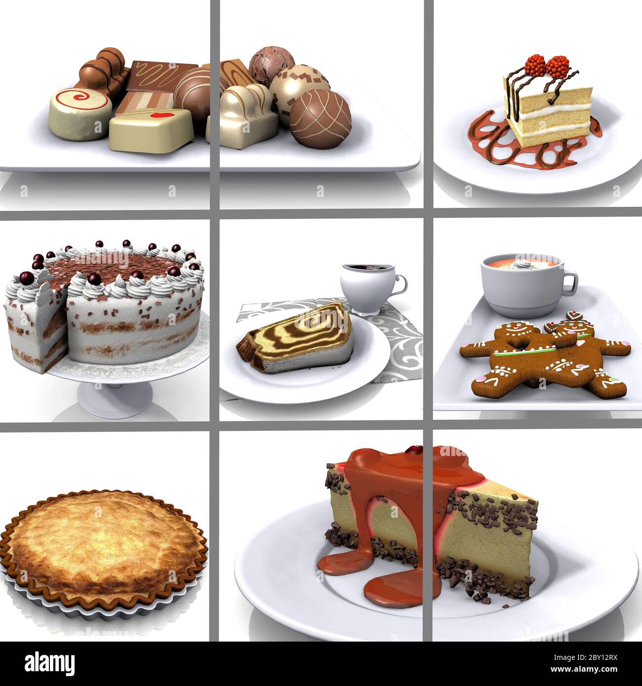 Mosaic cake Banque de photographies et d’images à haute résolution - Alamy