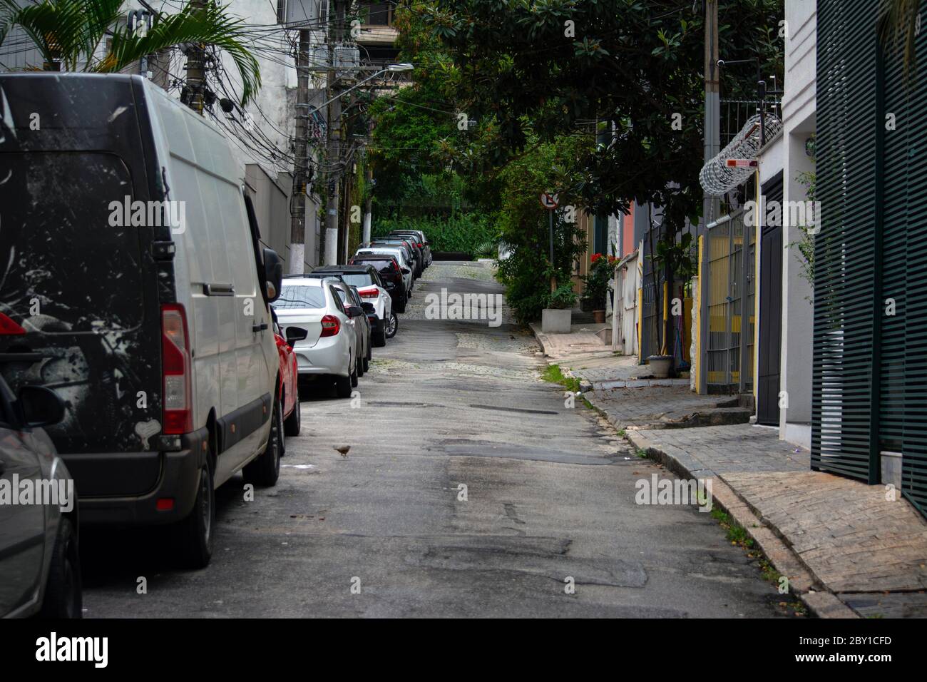 Vider les rues de Sao Paulo en raison de covid-19 verrouillage Banque D'Images