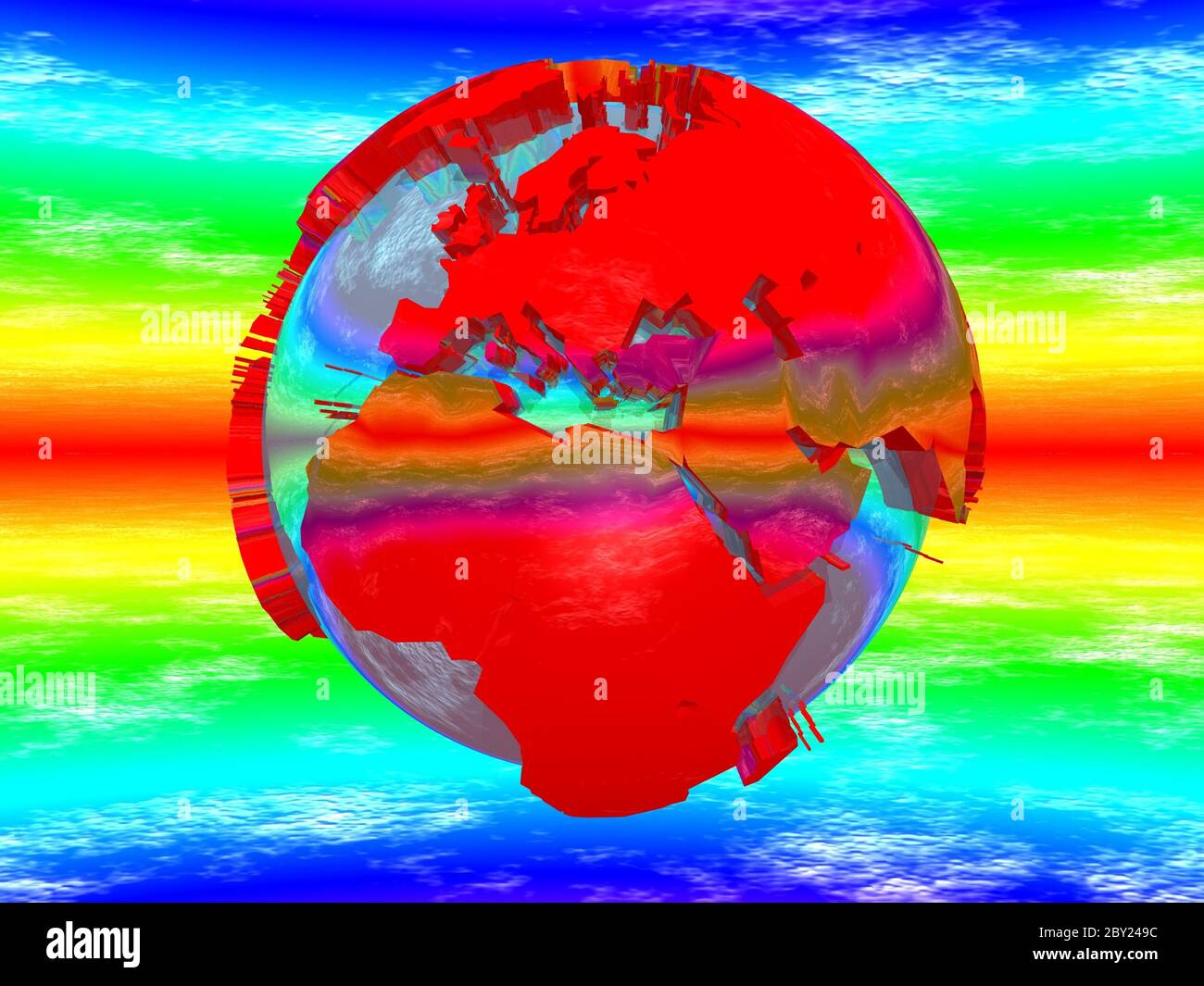 Terre rouge Banque D'Images