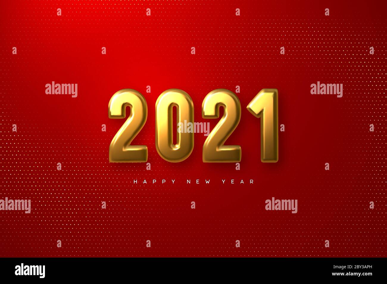 2021 panneau du nouvel an. Illustration de Vecteur