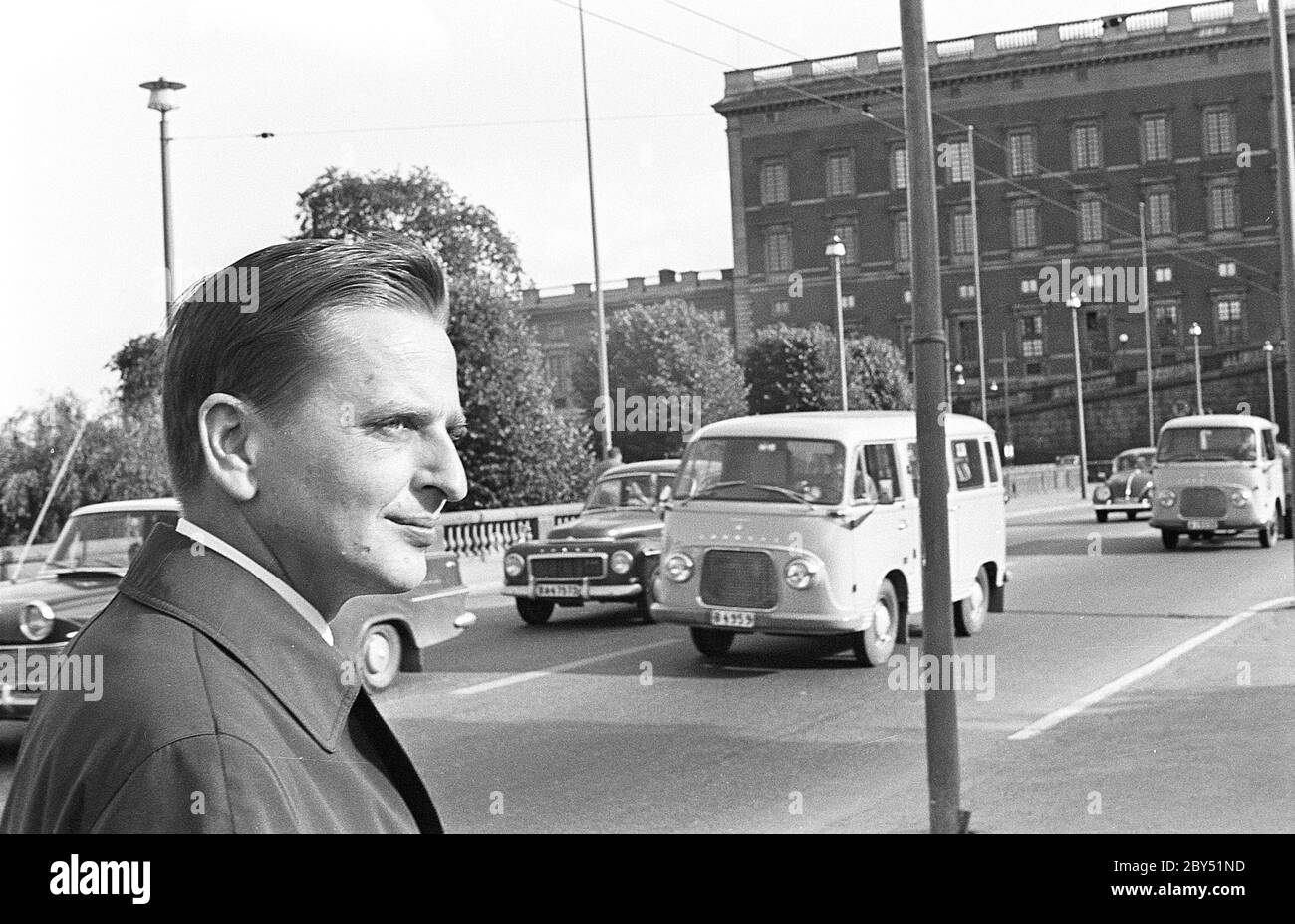 Olof Palme. Politique sociale-démocrate suédoise et premier ministre. Né le 14 octobre 1927. Assassiné en février 28 1985. Photographié ici en octobre 1965. Banque D'Images