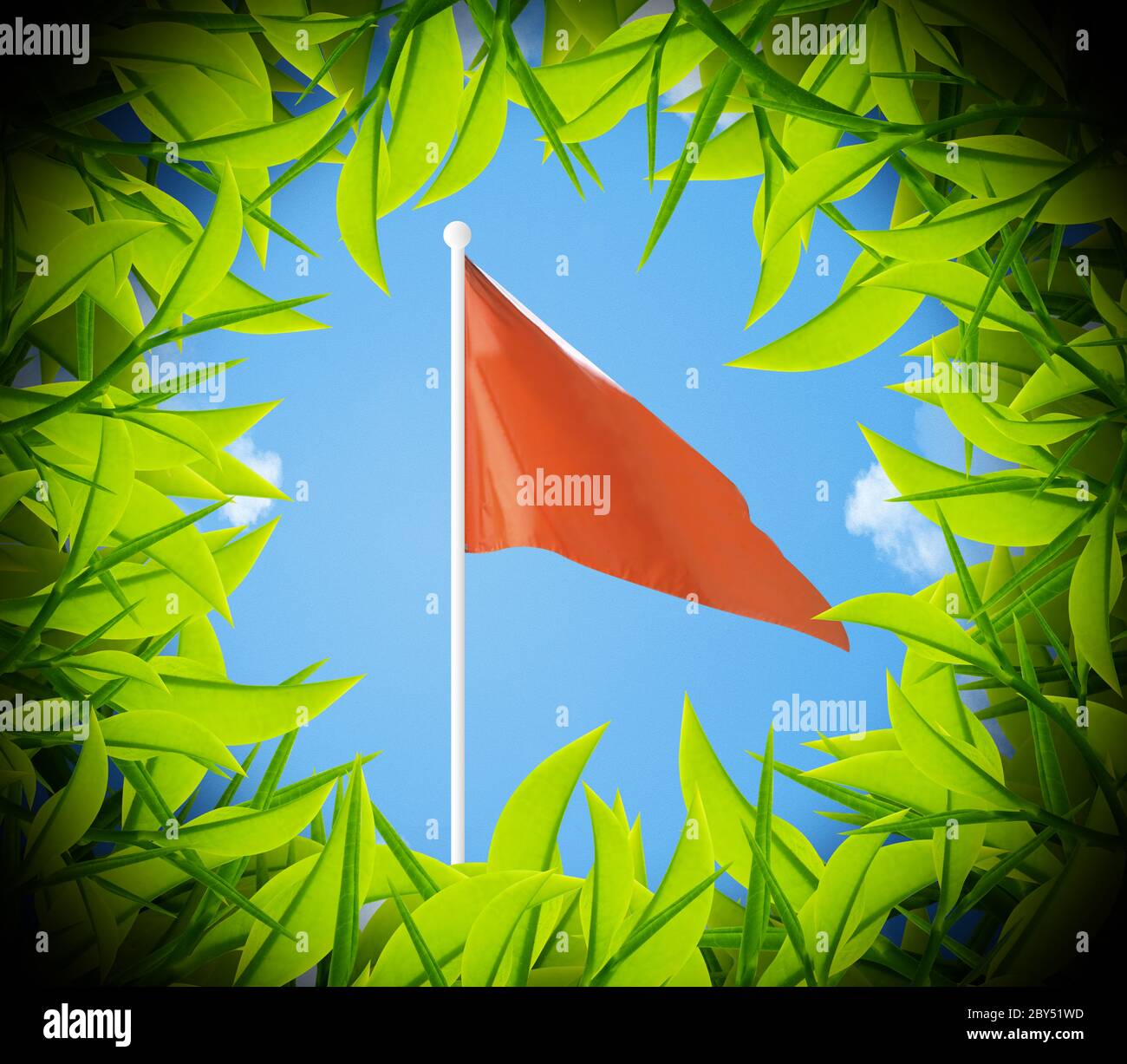 Drapeau rouge noir et vert Banque de photographies et d’images à haute