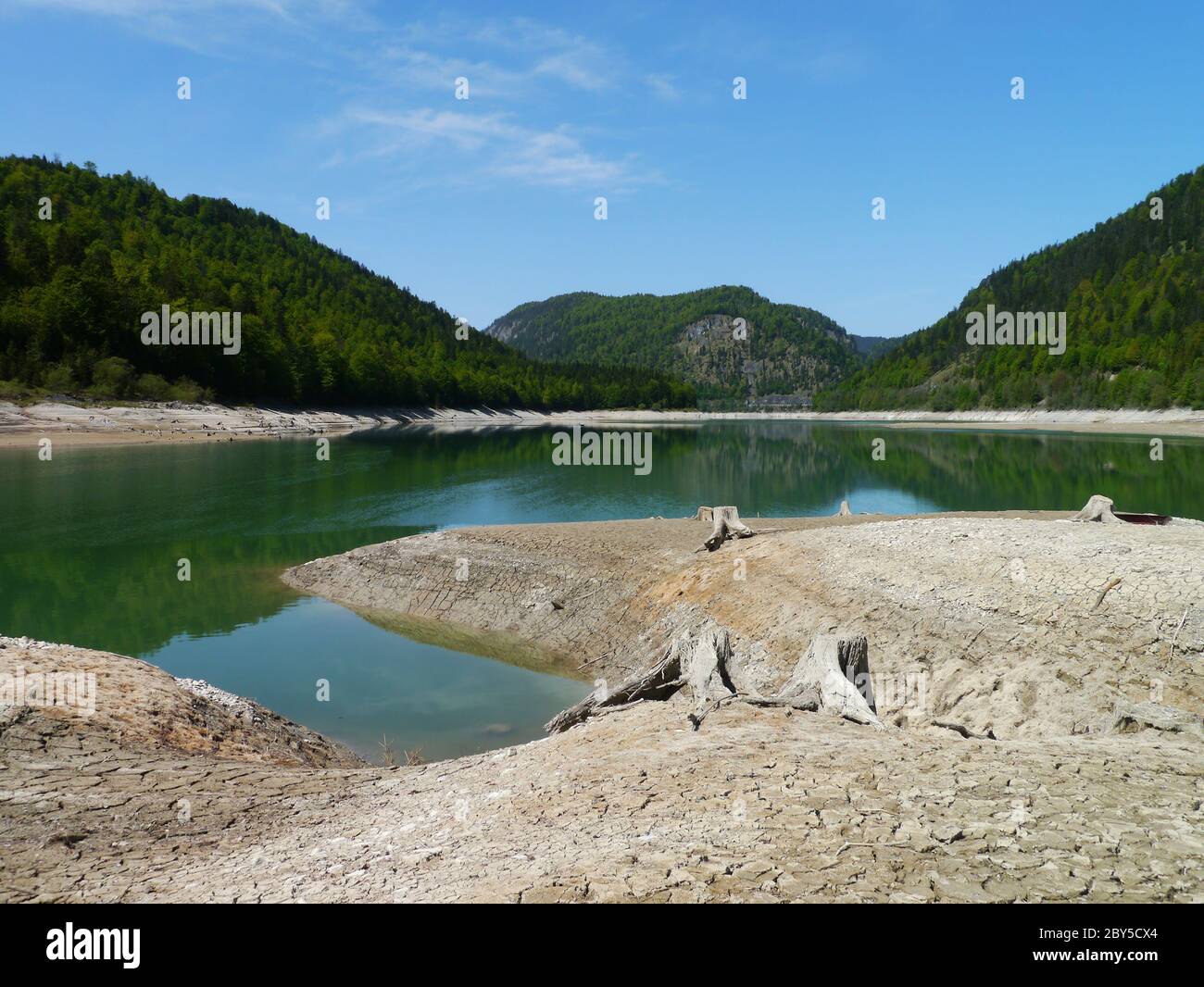 Barrage de Sylvenstein Banque D'Images