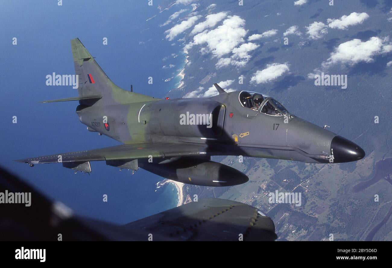 DOUGLAS A-4K SKYHAWK DE LA ROYAL NEW ZEALAND AIR FORCE. Banque D'Images