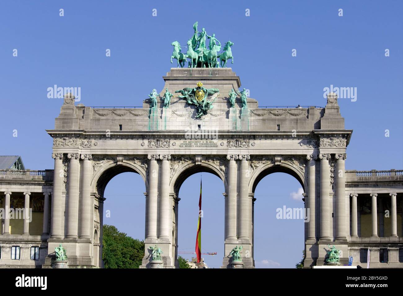 Arc de triomphe dans le parc du Cinquantennaire Banque D'Images