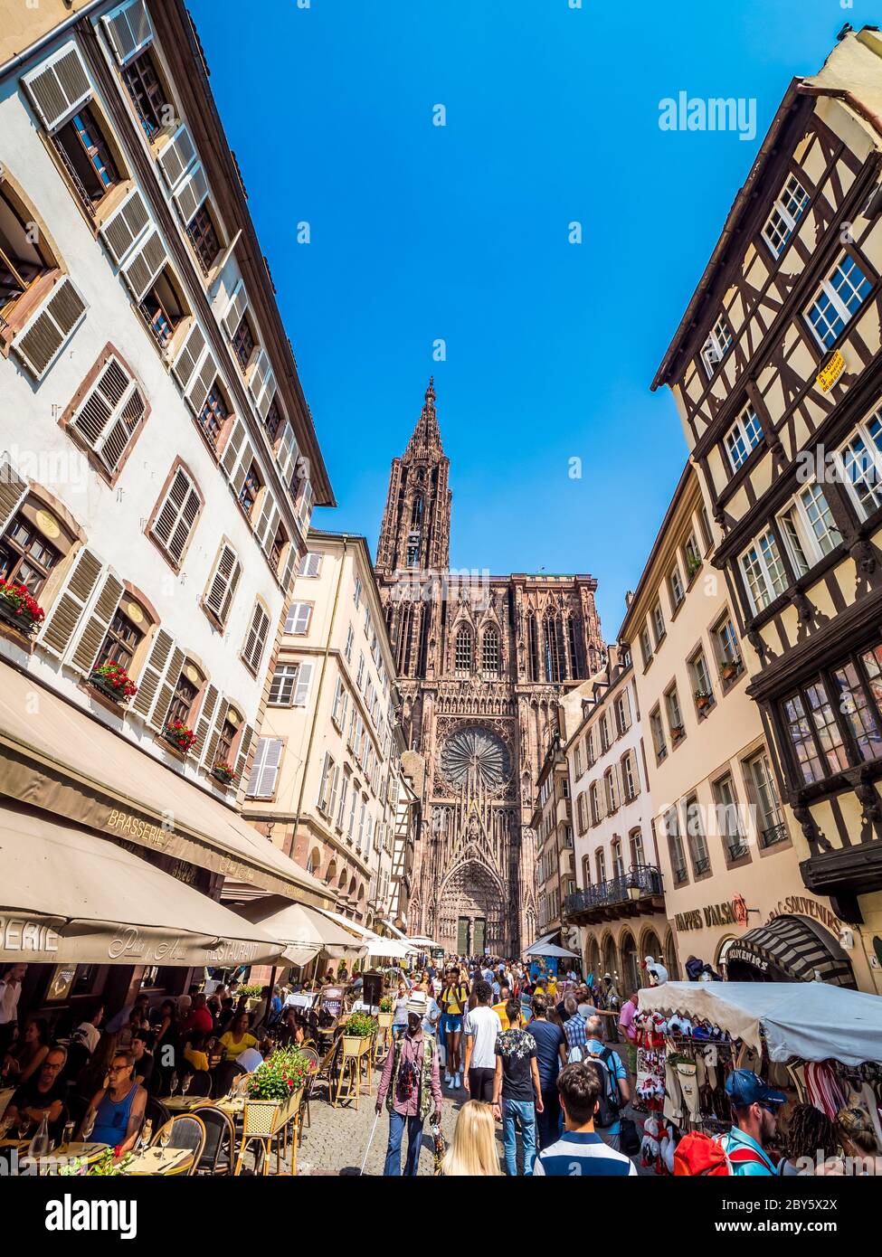 Cathédrale de Strasbourg ou cathédrale notre-Dame de Strasbourg, notre-Dame, Alsace, France Banque D'Images